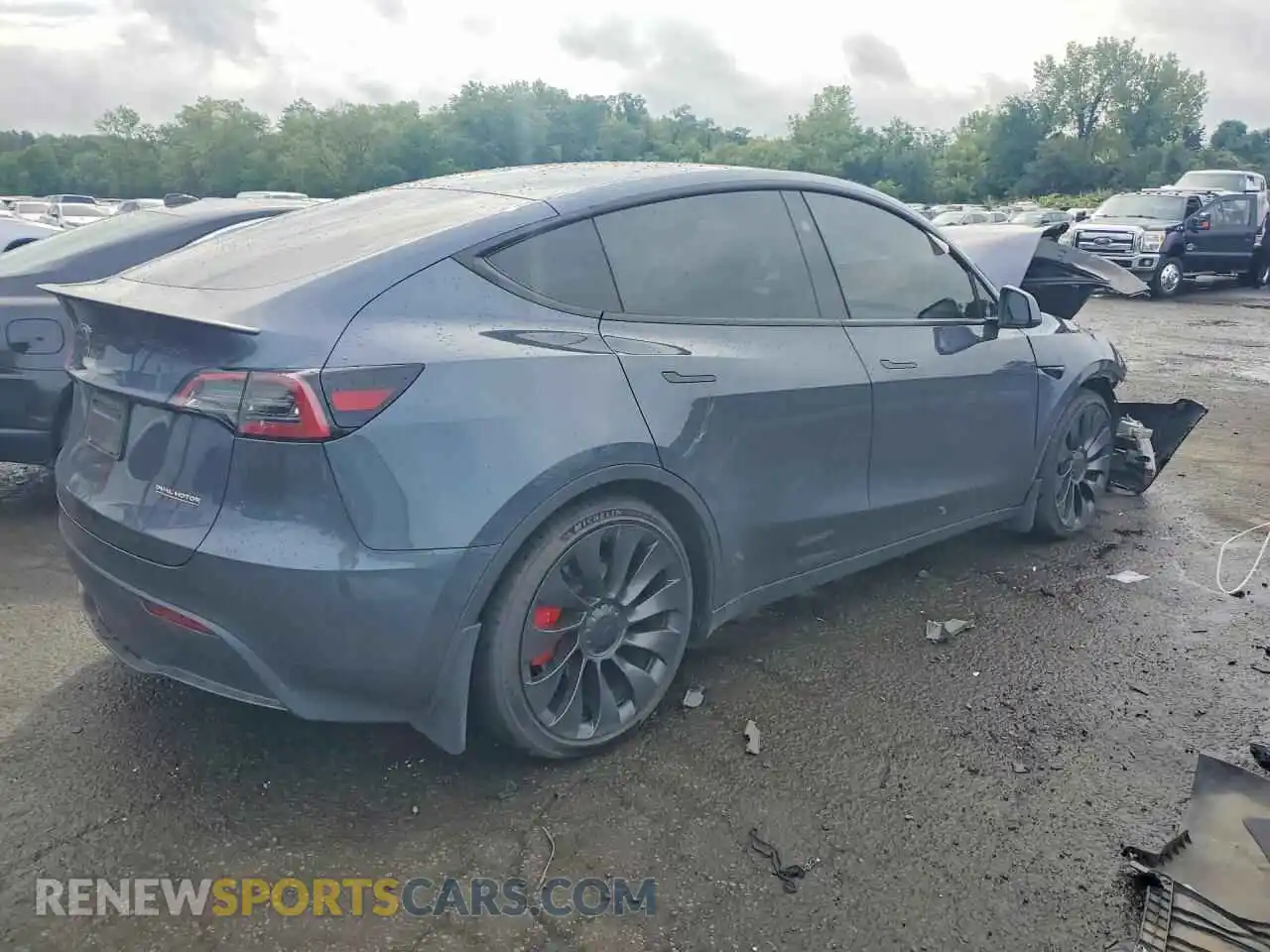 3 Фотография поврежденного автомобиля 7SAYGDEF2PF860841 TESLA MODEL Y 2023