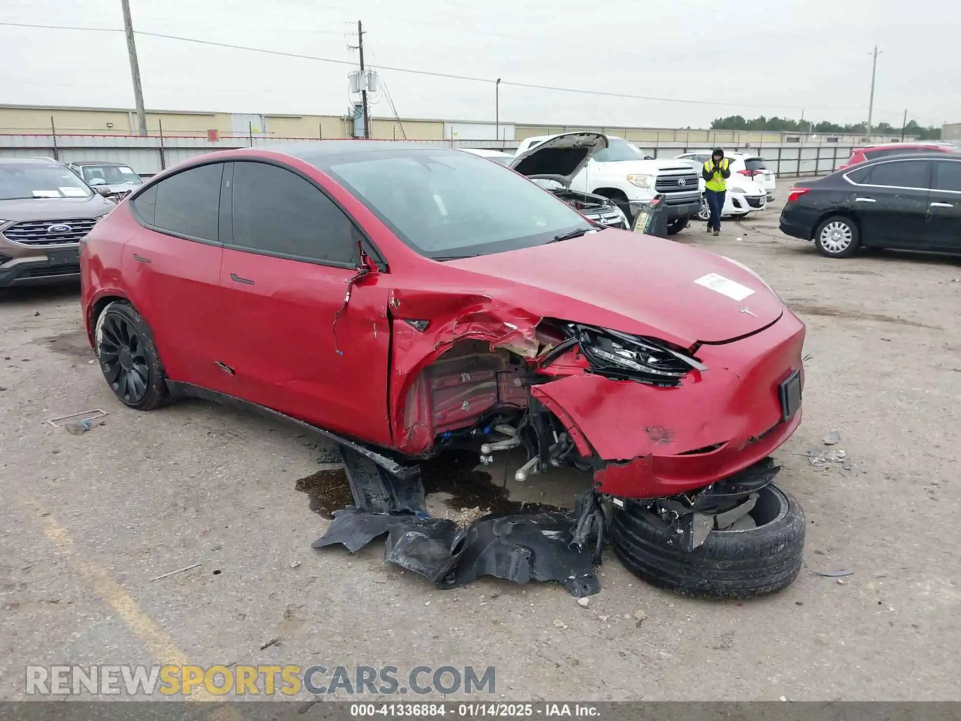 1 Photograph of a damaged car 7SAYGDEF2PF861245 TESLA MODEL Y 2023