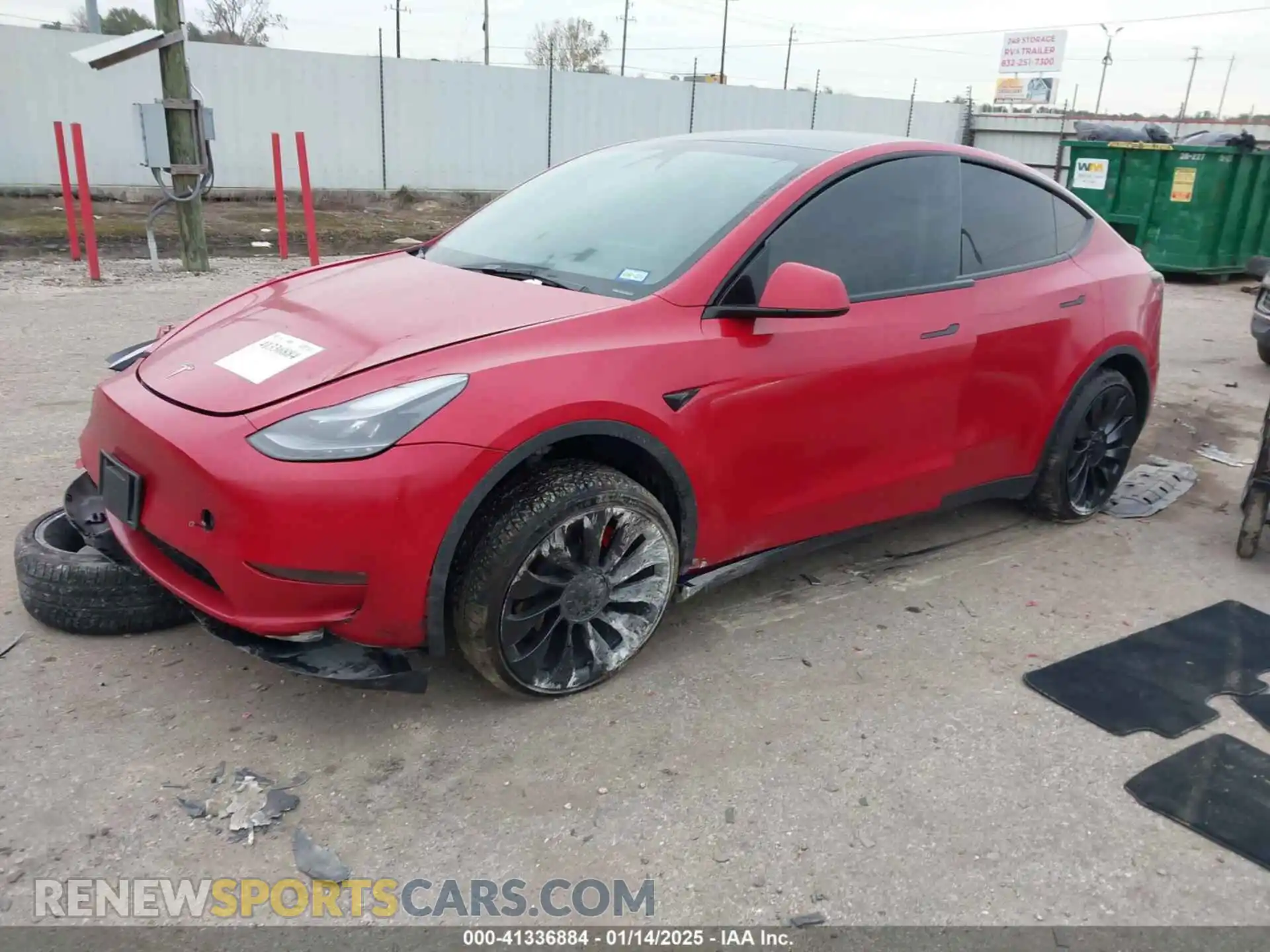 2 Photograph of a damaged car 7SAYGDEF2PF861245 TESLA MODEL Y 2023