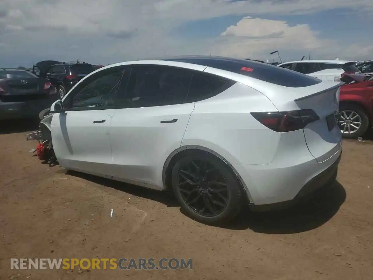 2 Photograph of a damaged car 7SAYGDEF3PF606345 TESLA MODEL Y 2023