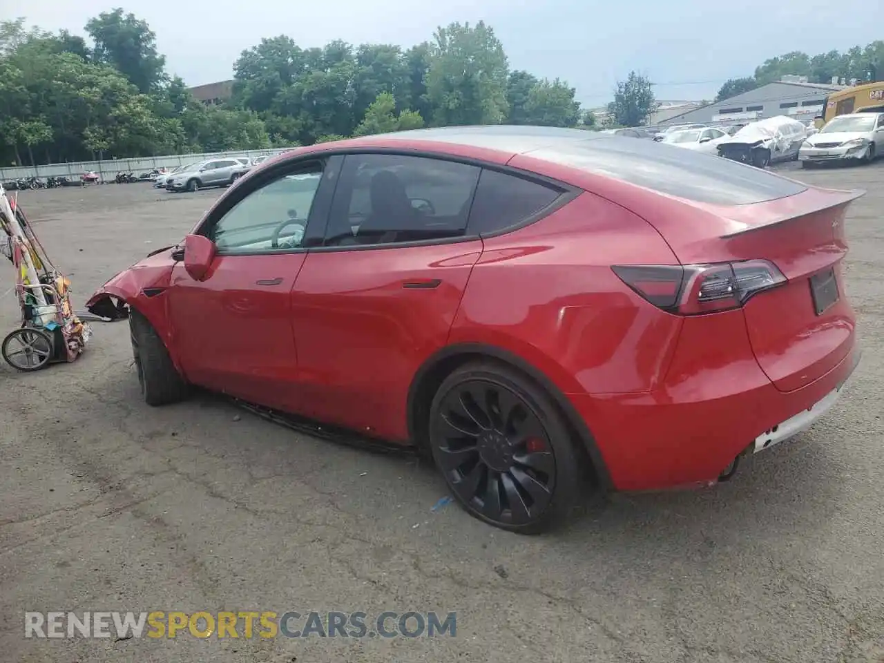 2 Photograph of a damaged car 7SAYGDEF3PF750297 TESLA MODEL Y 2023