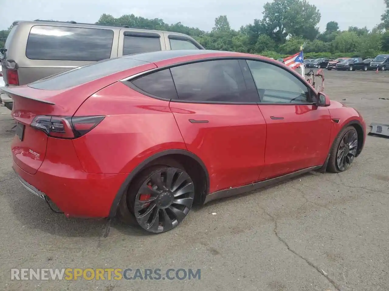 3 Photograph of a damaged car 7SAYGDEF3PF750297 TESLA MODEL Y 2023