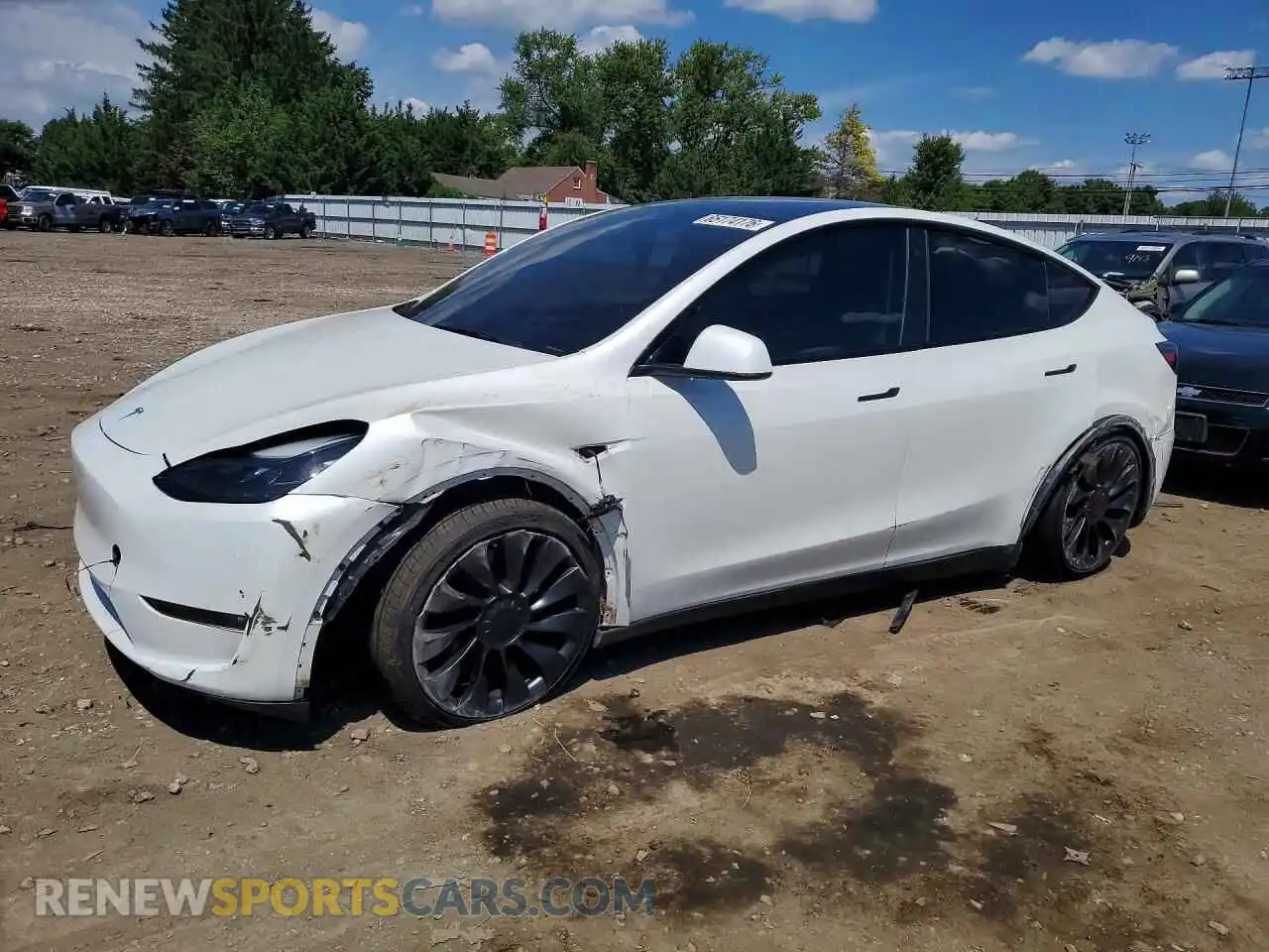 1 Photograph of a damaged car 7SAYGDEF3PF754883 TESLA MODEL Y 2023