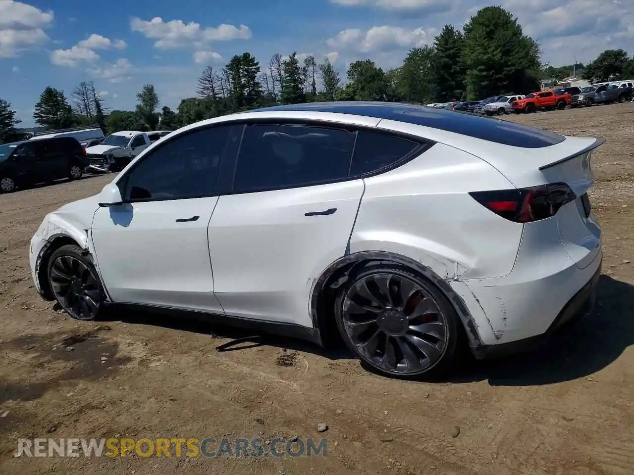 2 Photograph of a damaged car 7SAYGDEF3PF754883 TESLA MODEL Y 2023