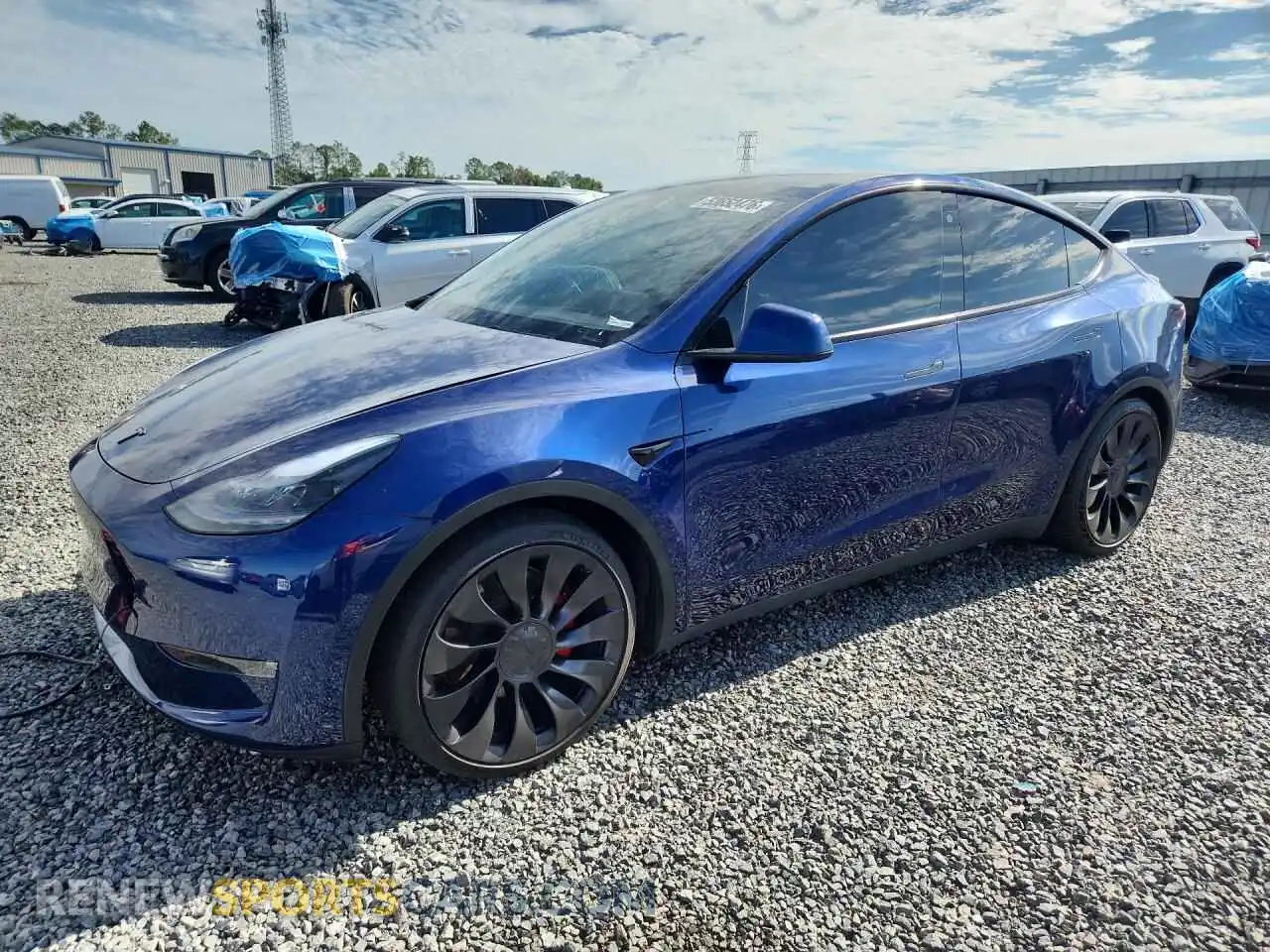 1 Photograph of a damaged car 7SAYGDEF3PF758707 TESLA MODEL Y 2023