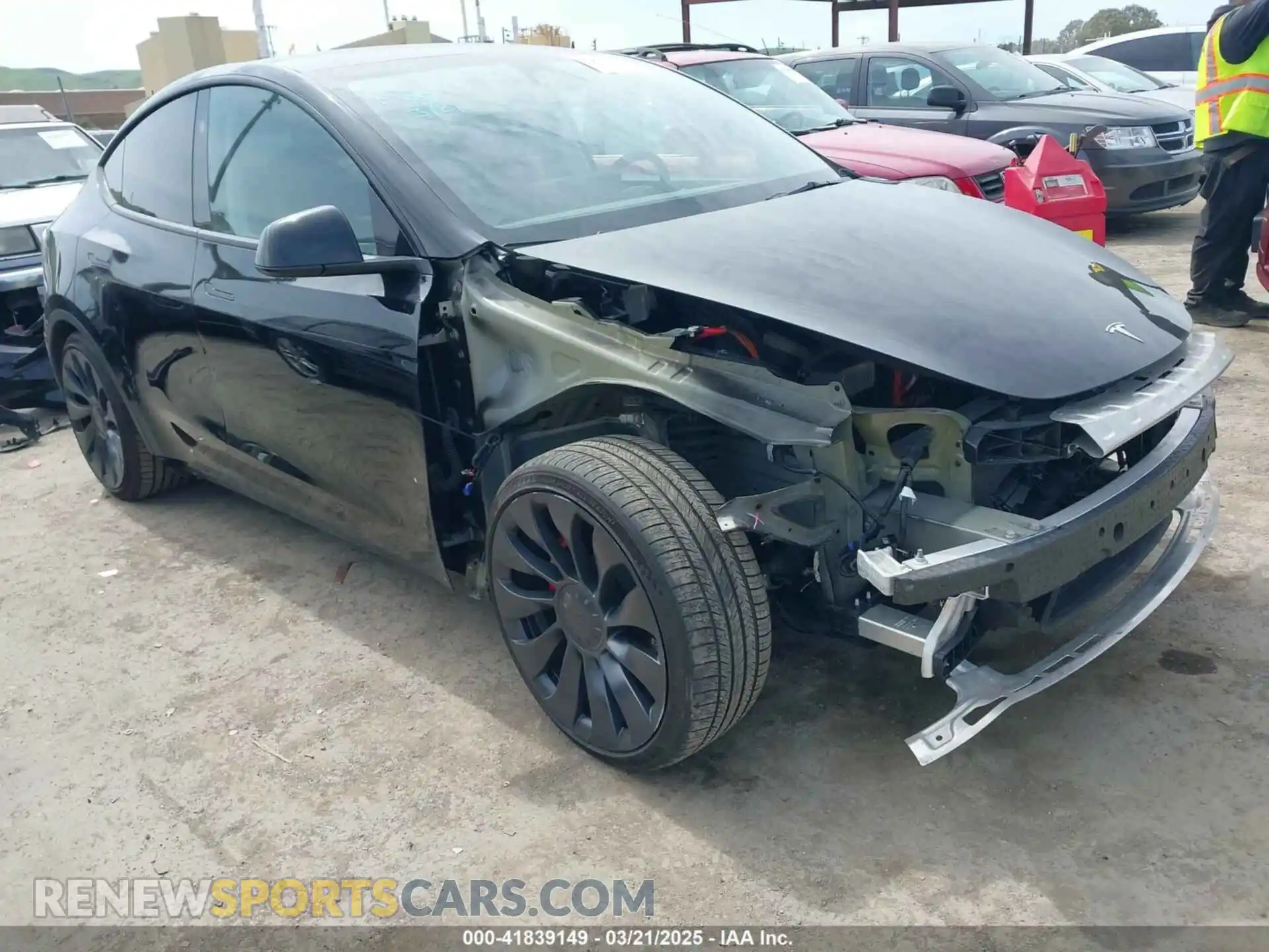 1 Photograph of a damaged car 7SAYGDEF3PF834863 TESLA MODEL Y 2023