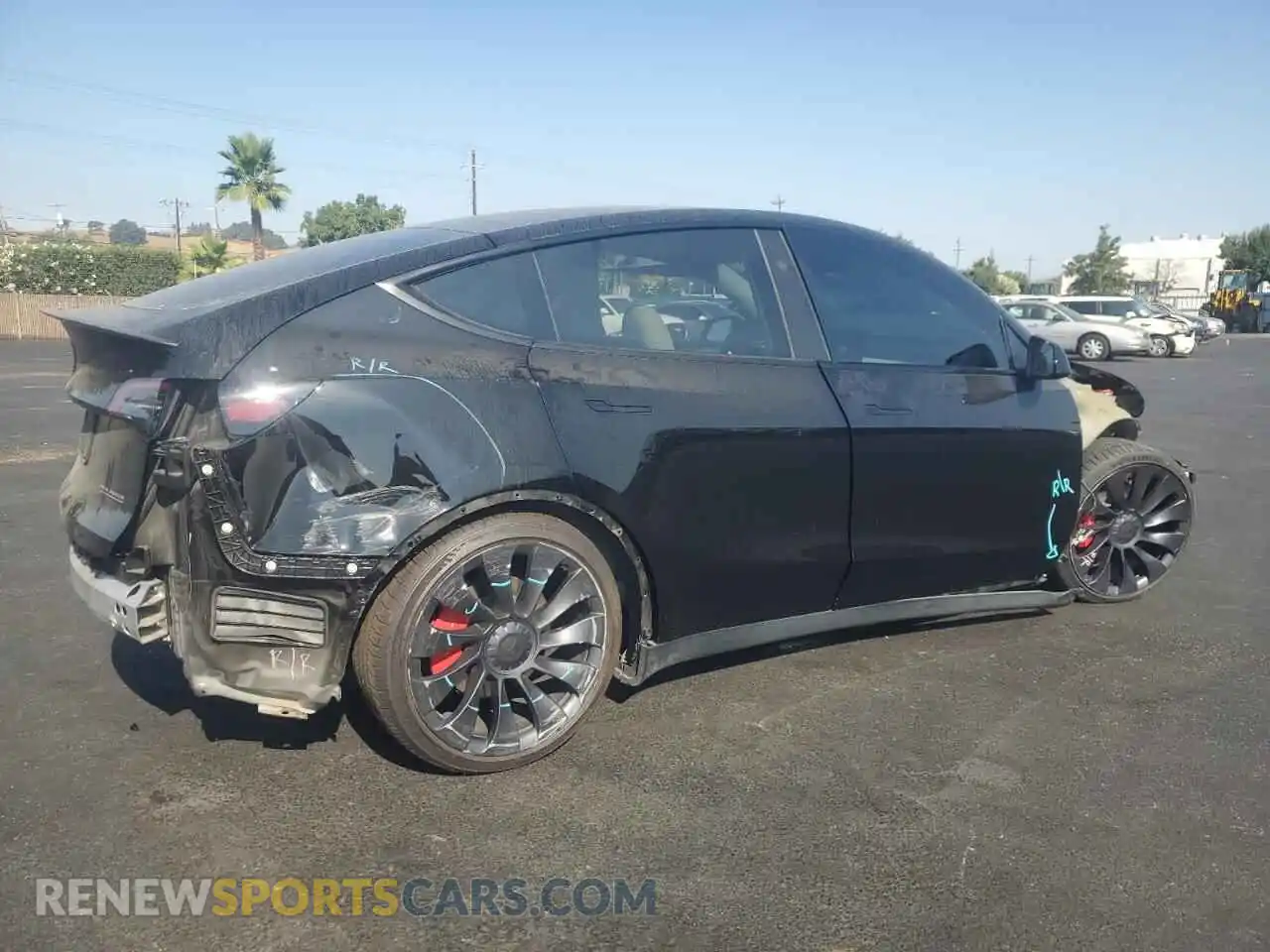 3 Photograph of a damaged car 7SAYGDEF3PF888793 TESLA MODEL Y 2023