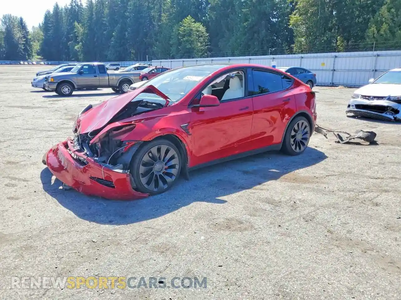 1 Photograph of a damaged car 7SAYGDEF3PF894609 TESLA MODEL Y 2023