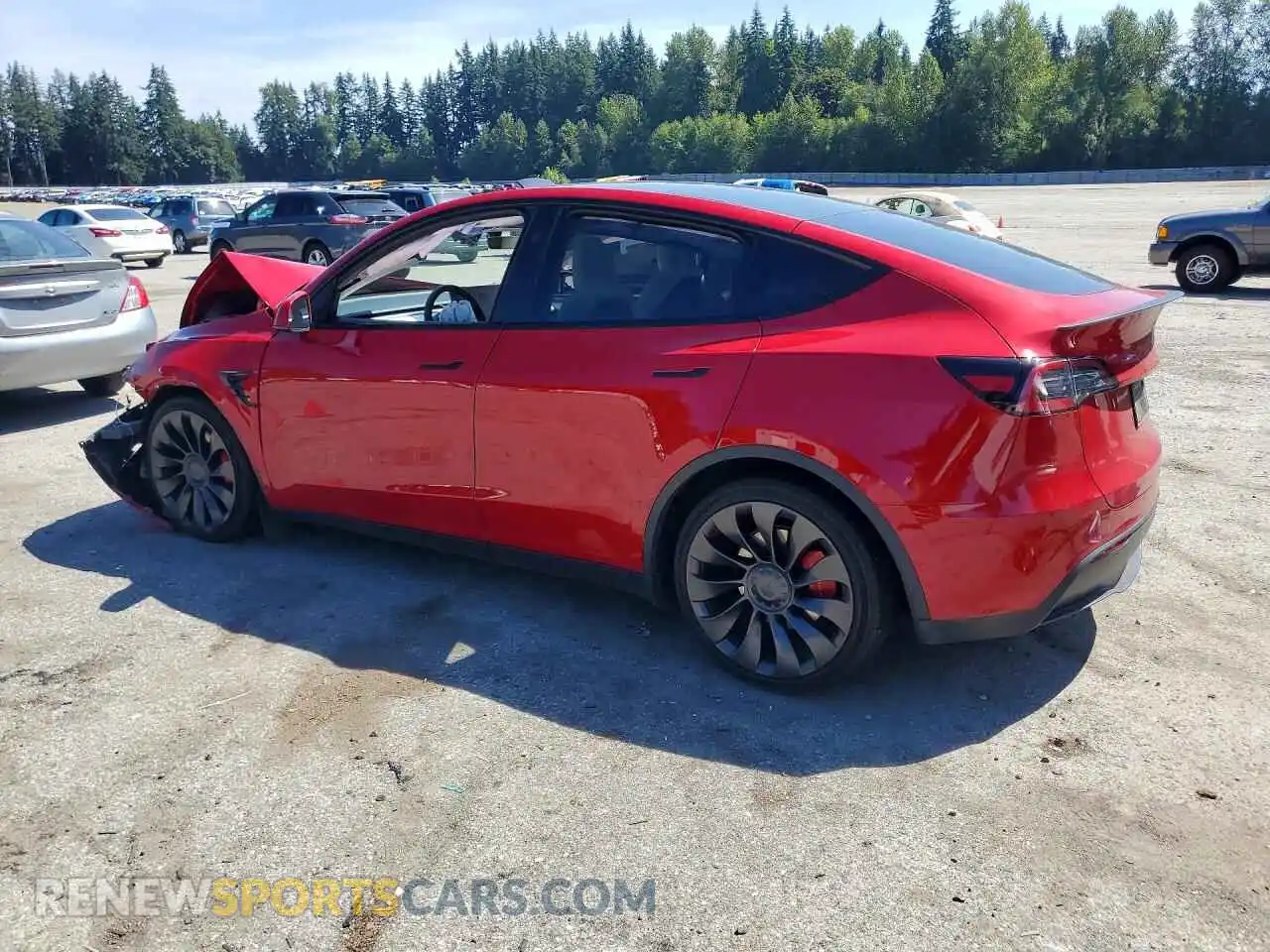 2 Photograph of a damaged car 7SAYGDEF3PF894609 TESLA MODEL Y 2023