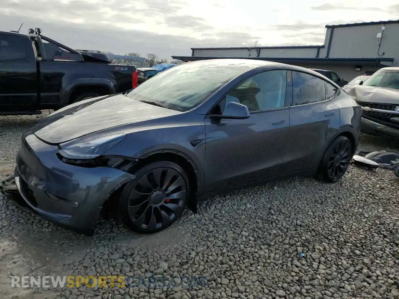 1 Photograph of a damaged car 7SAYGDEF3PF965422 TESLA MODEL Y 2023