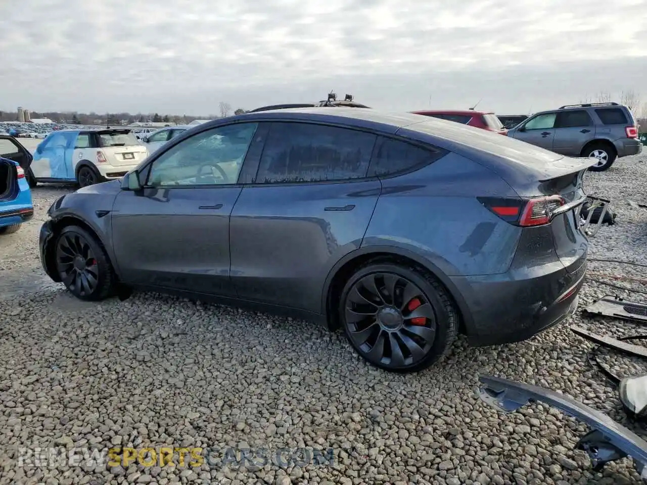 2 Photograph of a damaged car 7SAYGDEF3PF965422 TESLA MODEL Y 2023