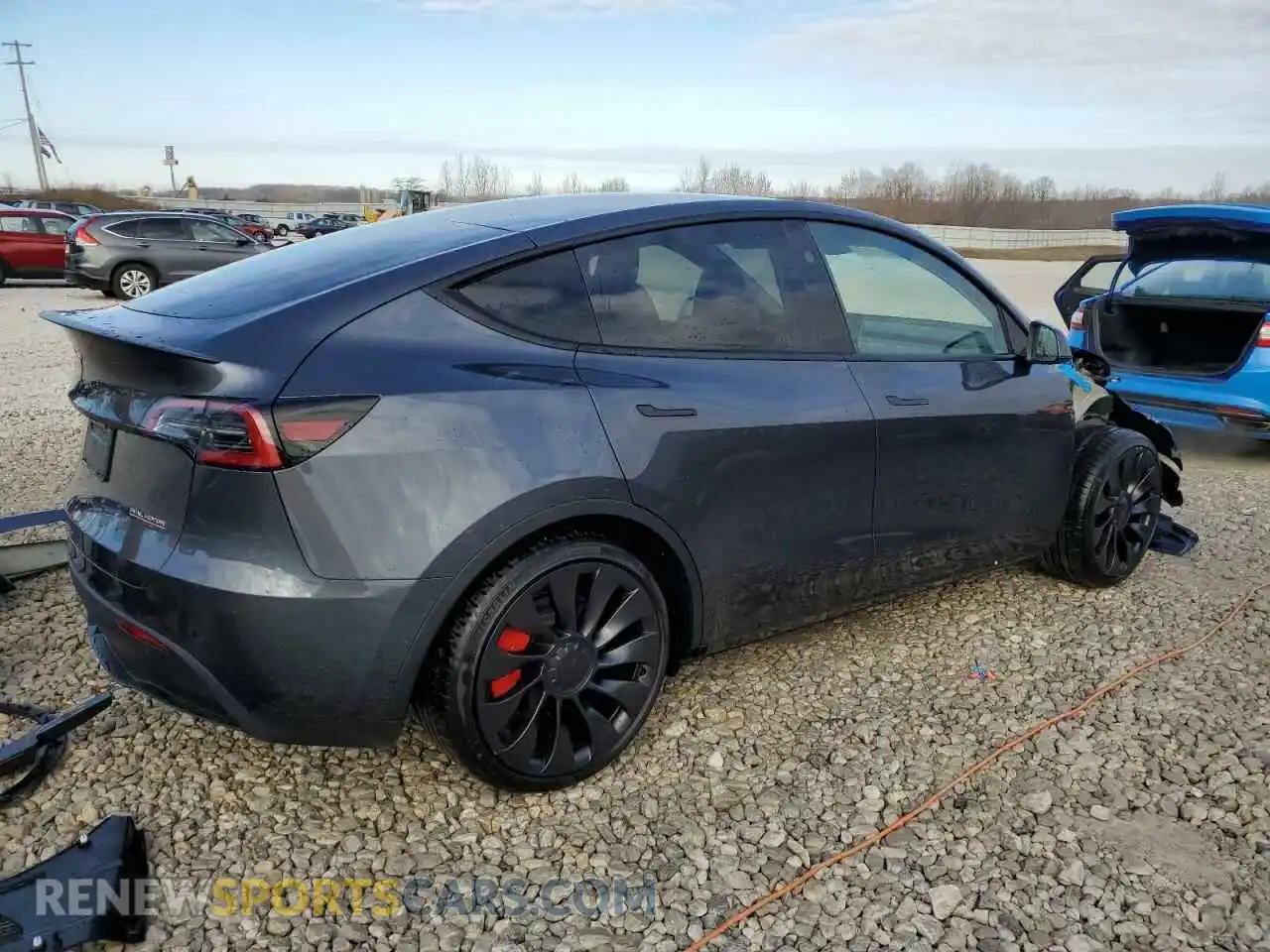 3 Photograph of a damaged car 7SAYGDEF3PF965422 TESLA MODEL Y 2023