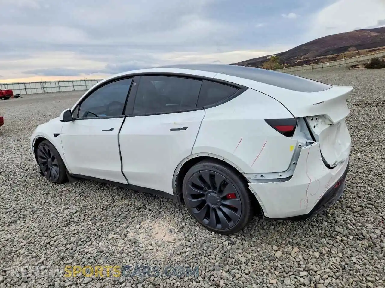 2 Photograph of a damaged car 7SAYGDEF4PF690045 TESLA MODEL Y 2023