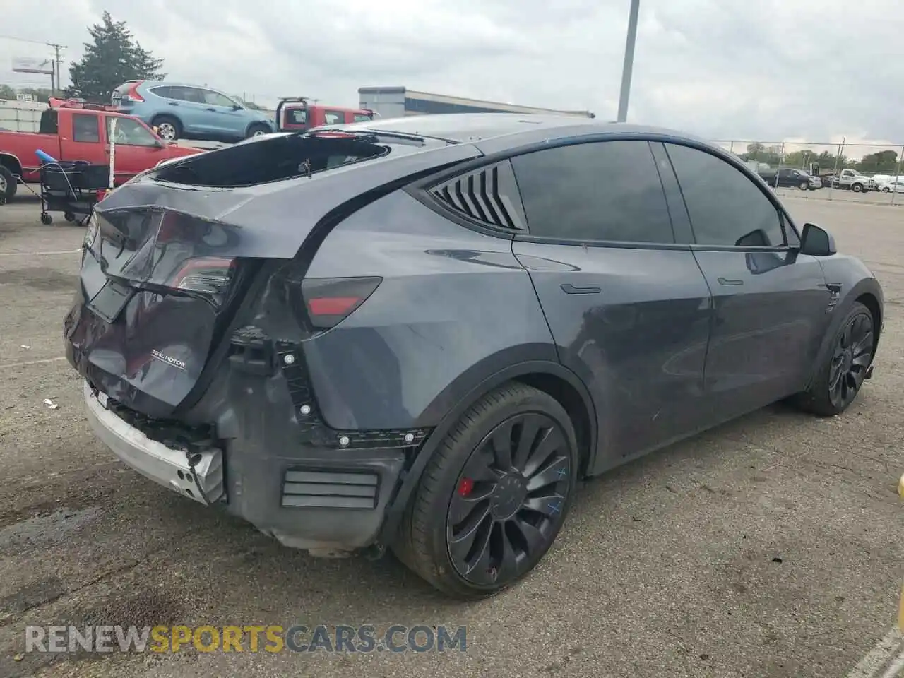3 Photograph of a damaged car 7SAYGDEF4PF749482 TESLA MODEL Y 2023