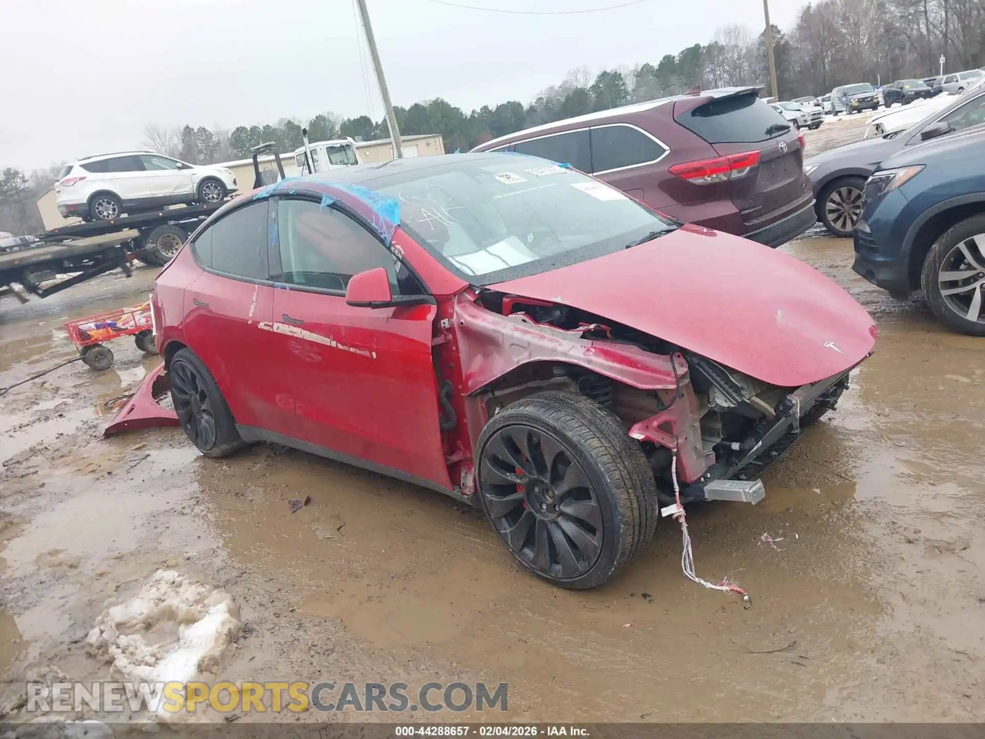 1 Photograph of a damaged car 7SAYGDEF4PF762135 TESLA MODEL Y 2023