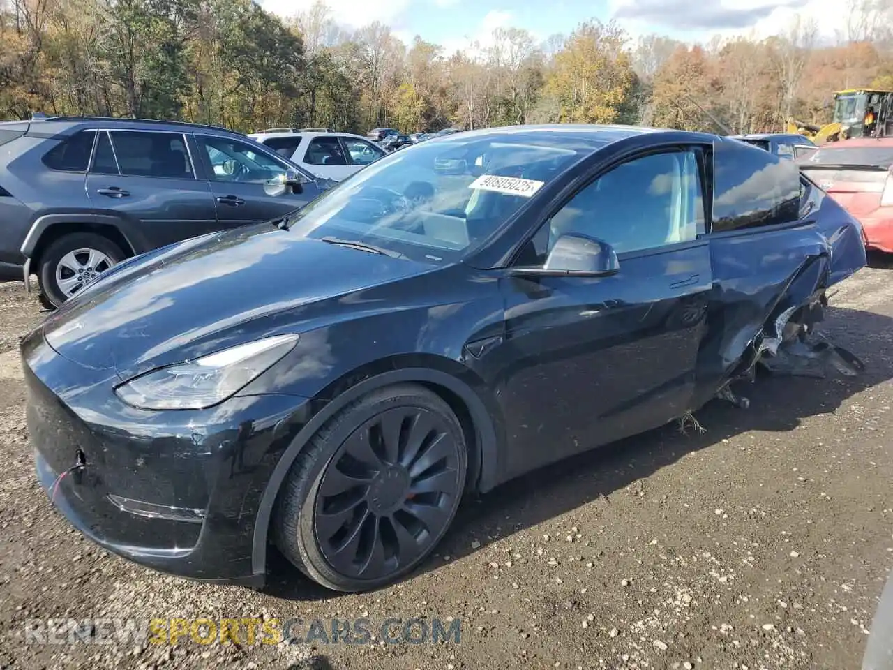 1 Photograph of a damaged car 7SAYGDEF4PF765875 TESLA MODEL Y 2023
