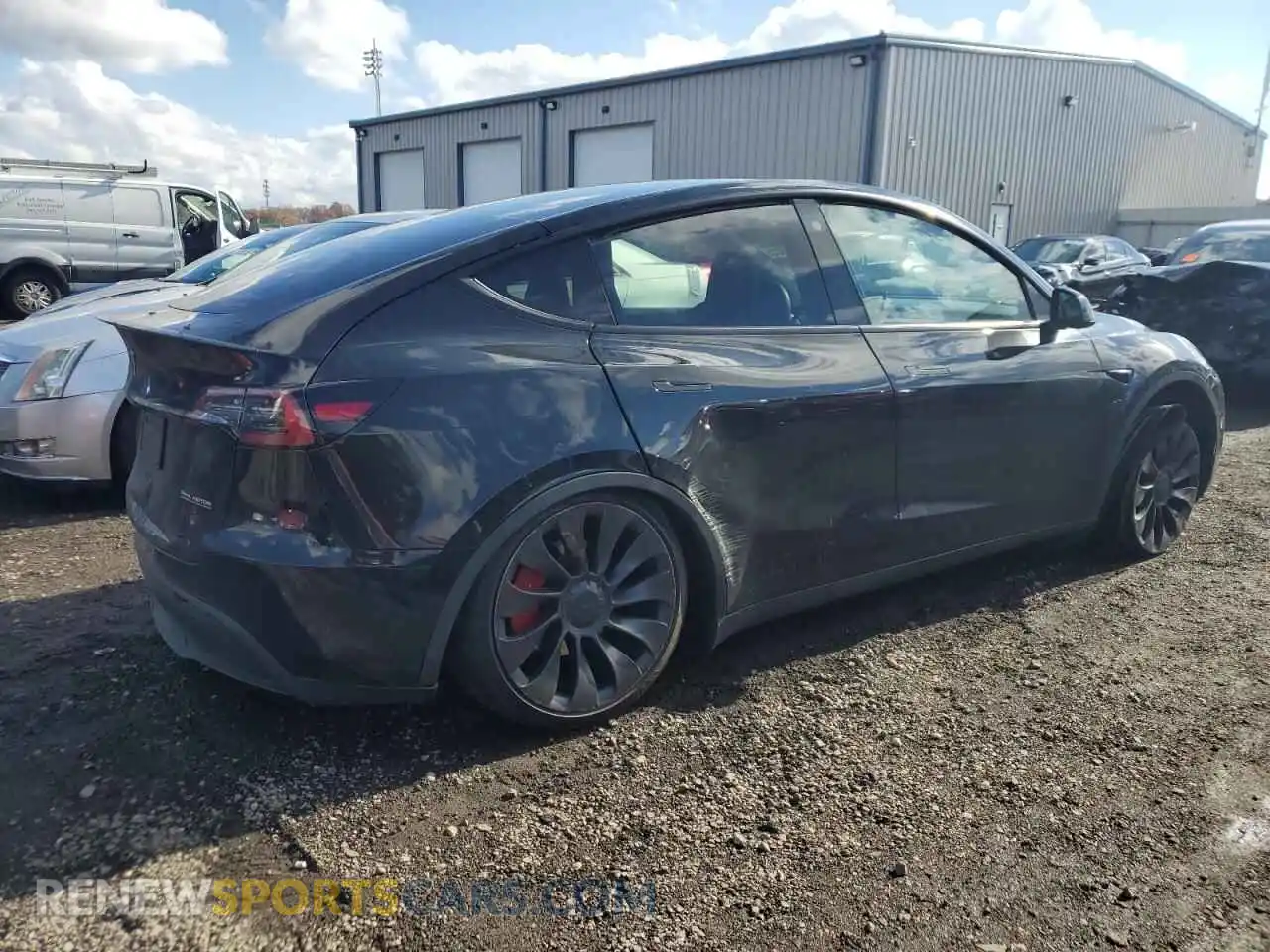 3 Photograph of a damaged car 7SAYGDEF4PF765875 TESLA MODEL Y 2023
