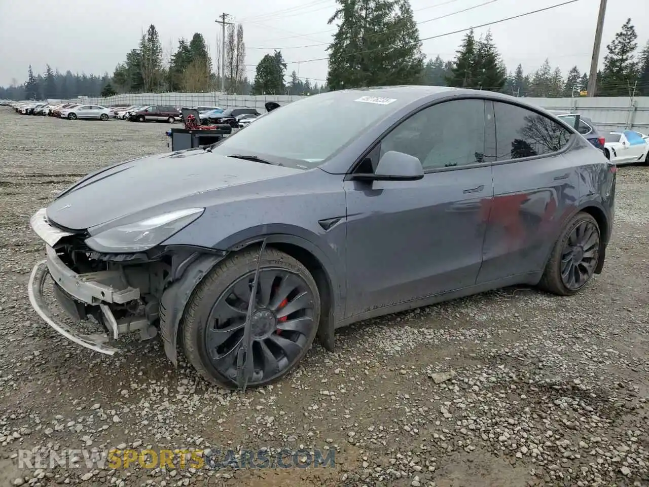 1 Photograph of a damaged car 7SAYGDEF4PF794244 TESLA MODEL Y 2023