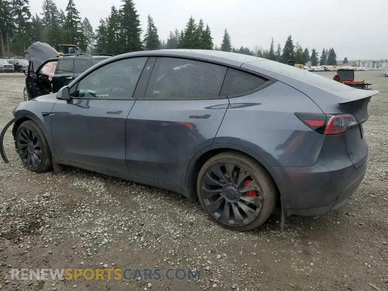 2 Photograph of a damaged car 7SAYGDEF4PF794244 TESLA MODEL Y 2023