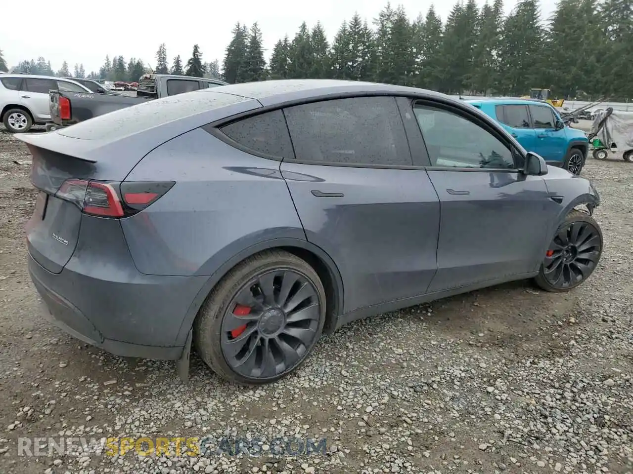 3 Photograph of a damaged car 7SAYGDEF4PF794244 TESLA MODEL Y 2023