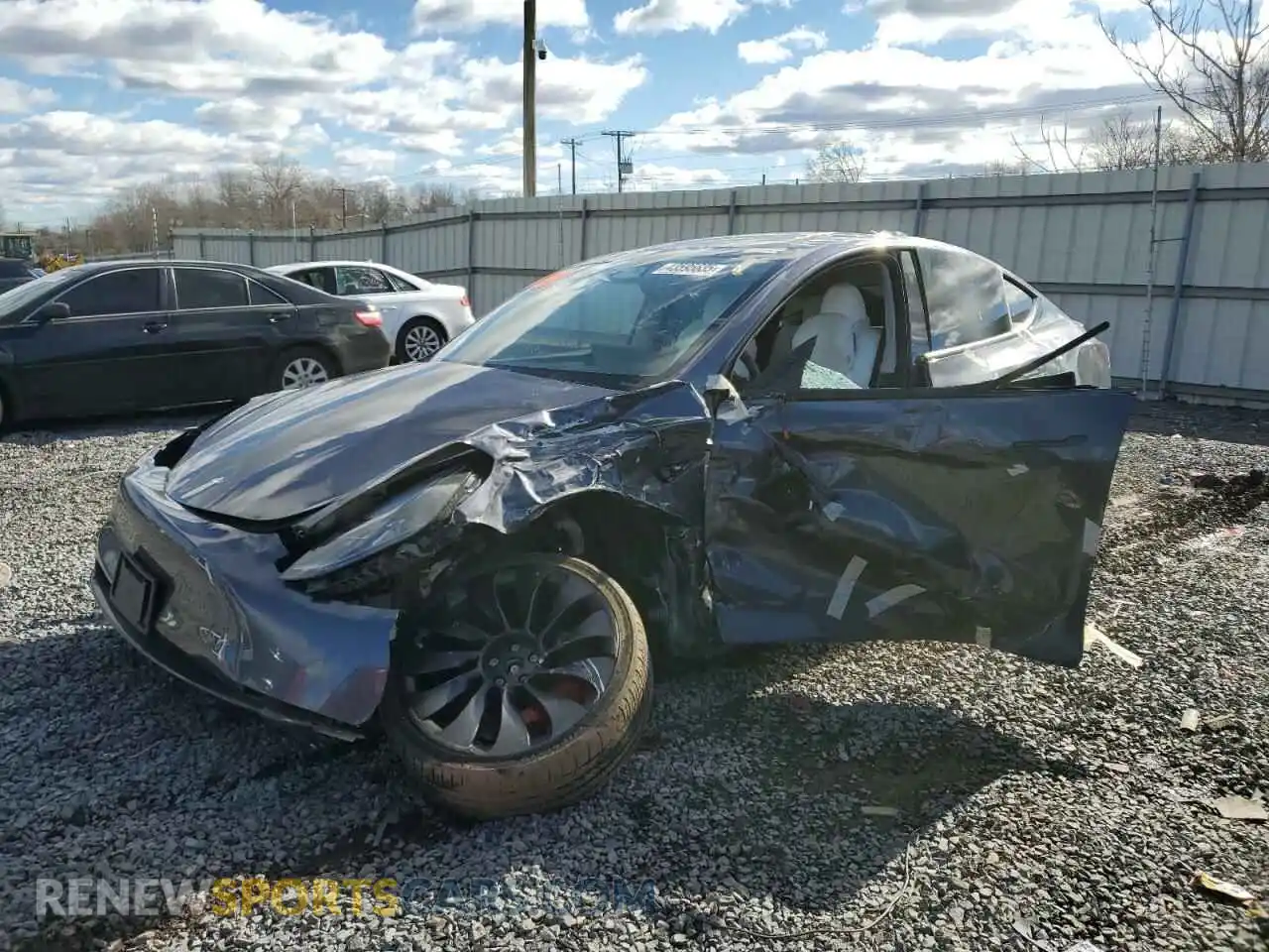 1 Photograph of a damaged car 7SAYGDEF4PF841336 TESLA MODEL Y 2023
