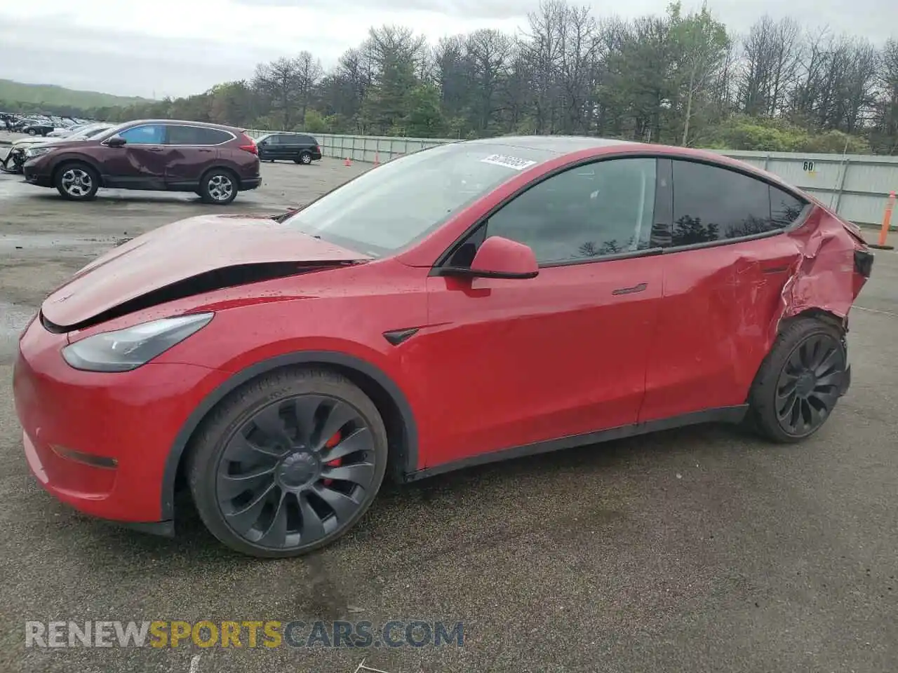 1 Photograph of a damaged car 7SAYGDEF4PF881884 TESLA MODEL Y 2023