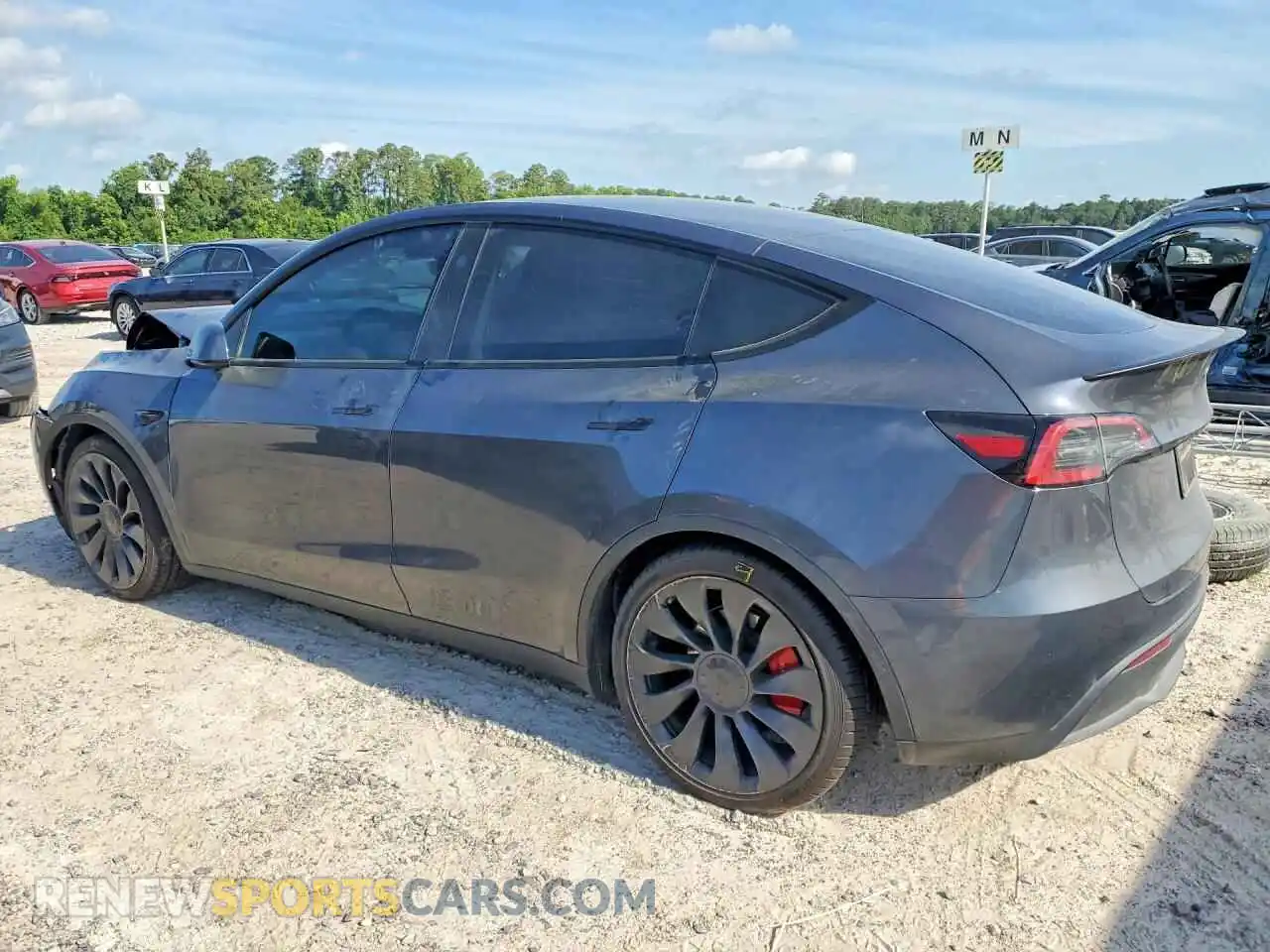 2 Photograph of a damaged car 7SAYGDEF4PF882369 TESLA MODEL Y 2023