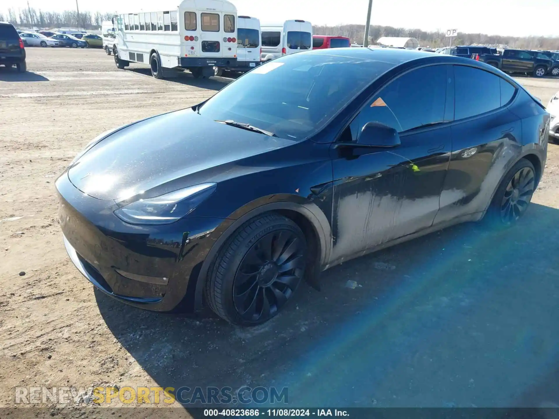 2 Photograph of a damaged car 7SAYGDEF4PF962268 TESLA MODEL Y 2023