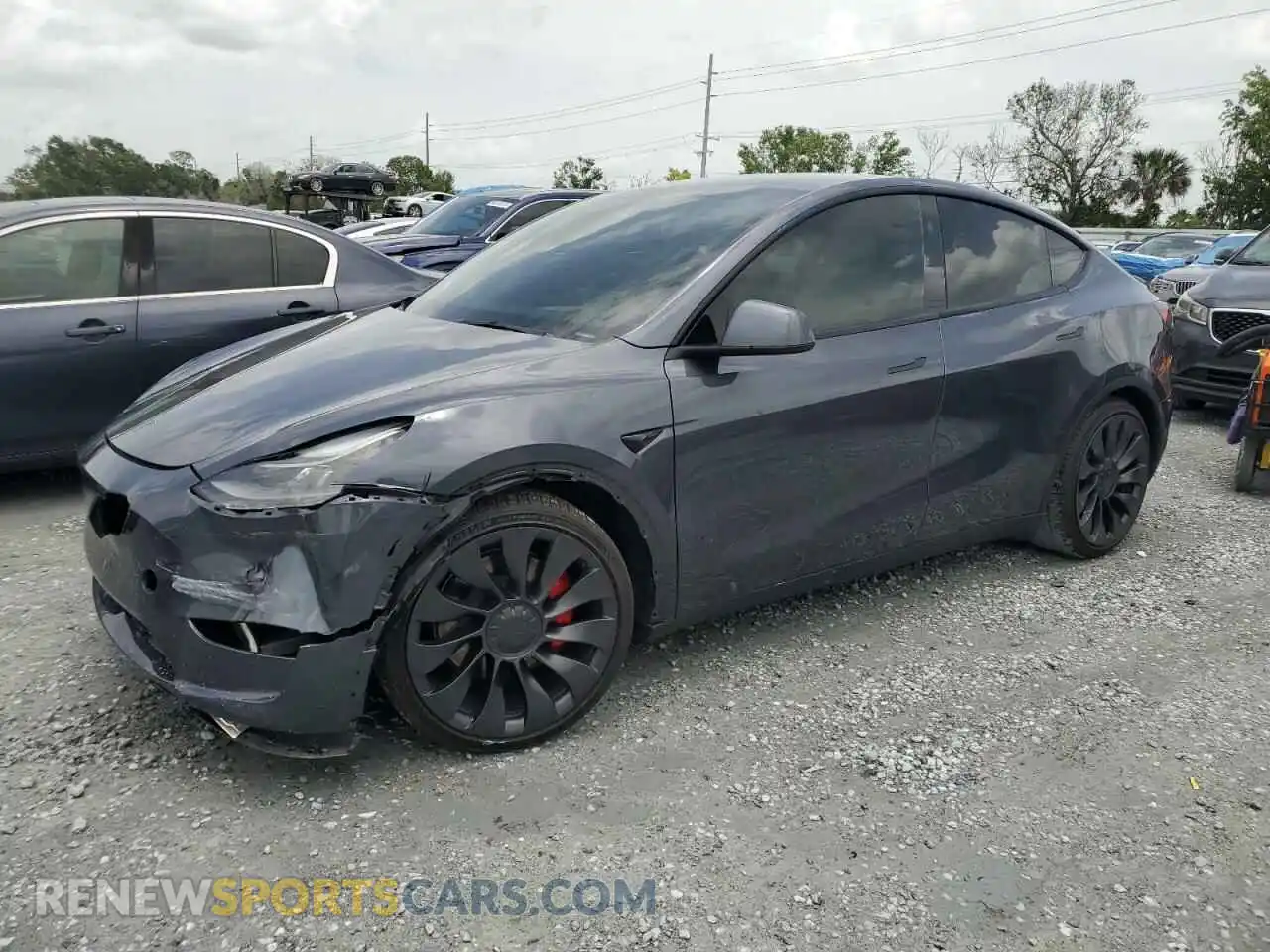1 Photograph of a damaged car 7SAYGDEF4PF964022 TESLA MODEL Y 2023