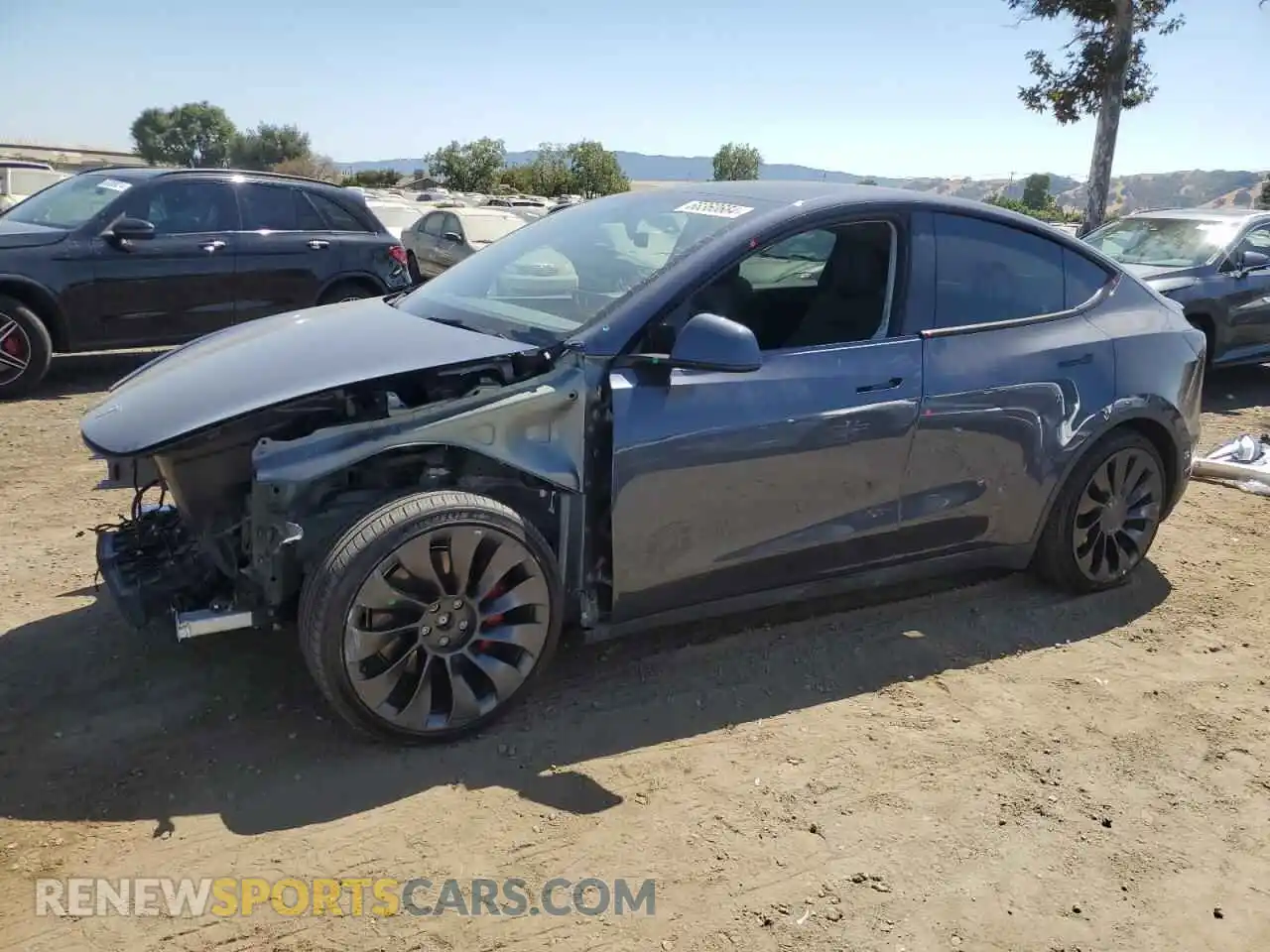 1 Photograph of a damaged car 7SAYGDEF5PF601566 TESLA MODEL Y 2023