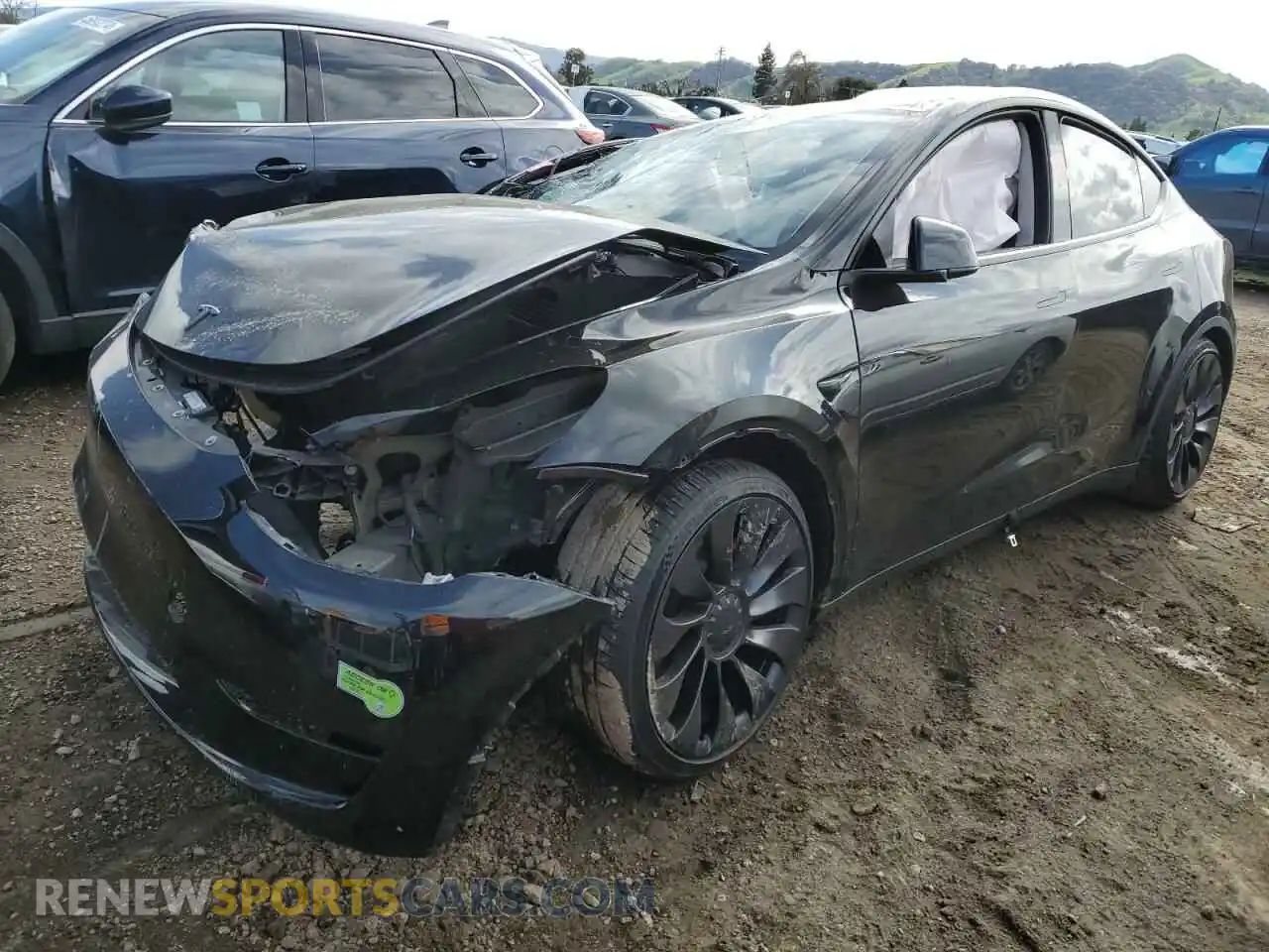1 Photograph of a damaged car 7SAYGDEF5PF644949 TESLA MODEL Y 2023