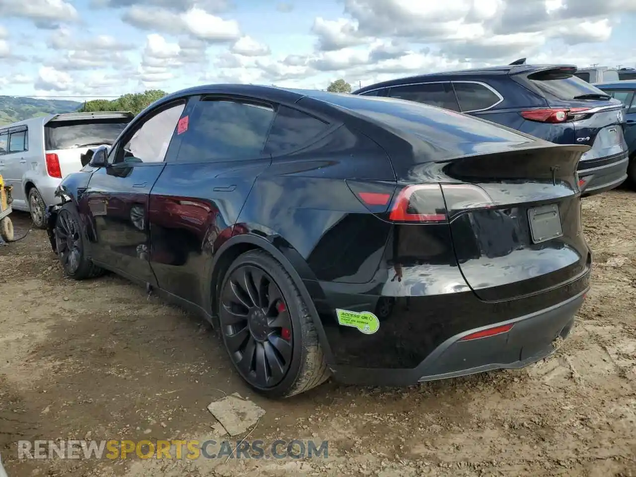 2 Photograph of a damaged car 7SAYGDEF5PF644949 TESLA MODEL Y 2023