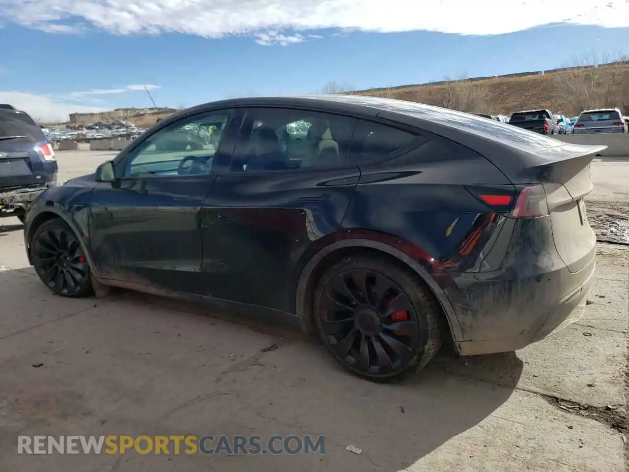 2 Photograph of a damaged car 7SAYGDEF5PF701909 TESLA MODEL Y 2023