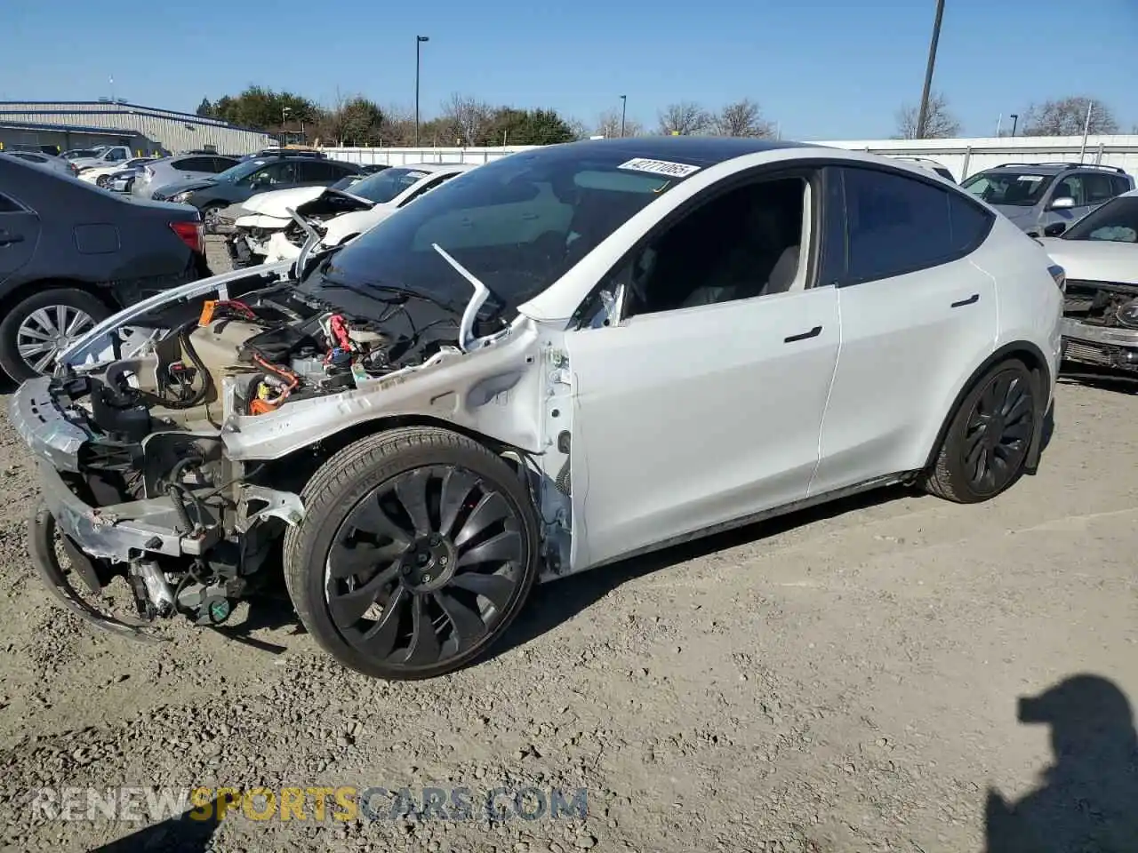 1 Photograph of a damaged car 7SAYGDEF5PF712909 TESLA MODEL Y 2023