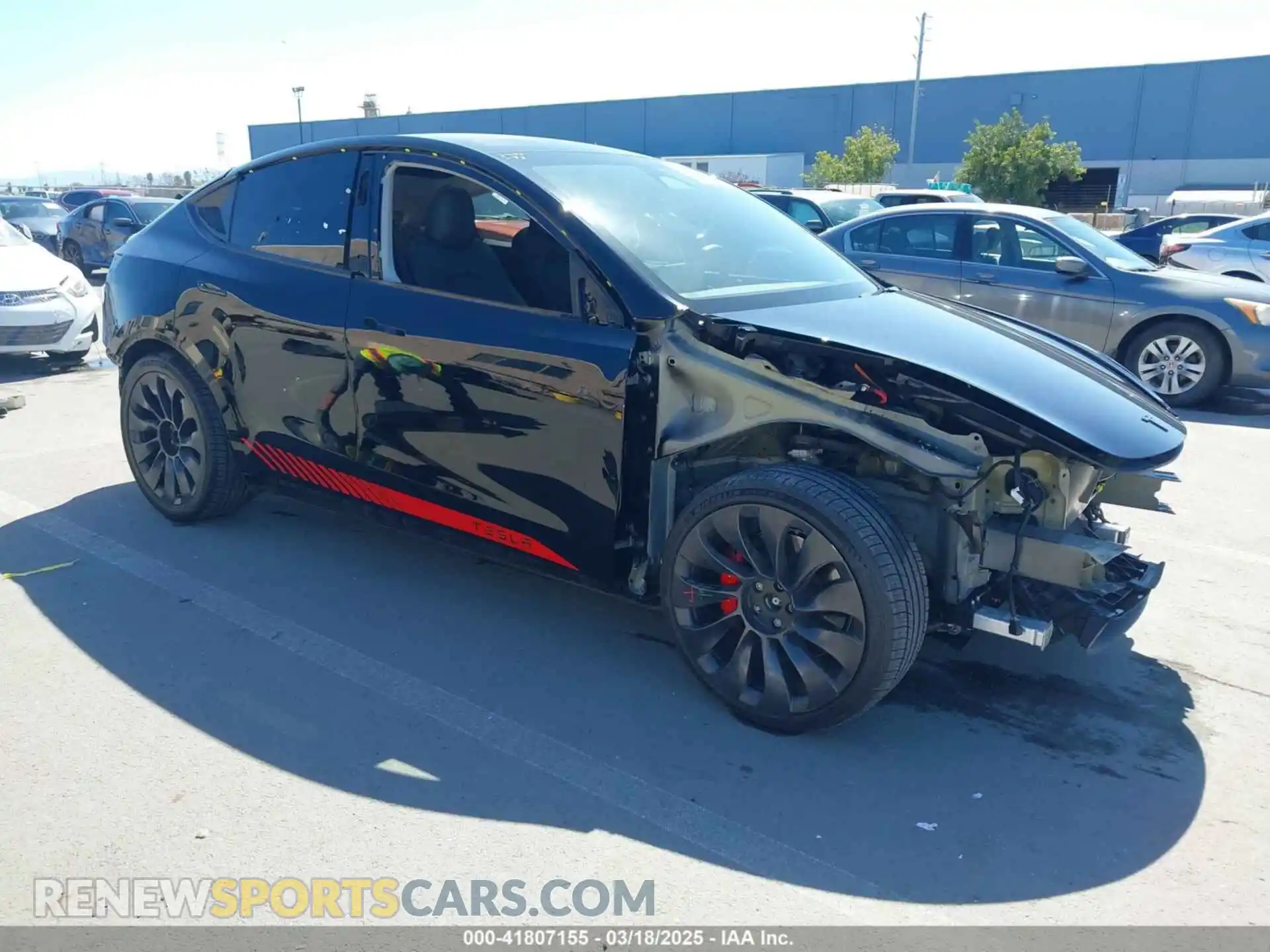 1 Photograph of a damaged car 7SAYGDEF5PF793197 TESLA MODEL Y 2023