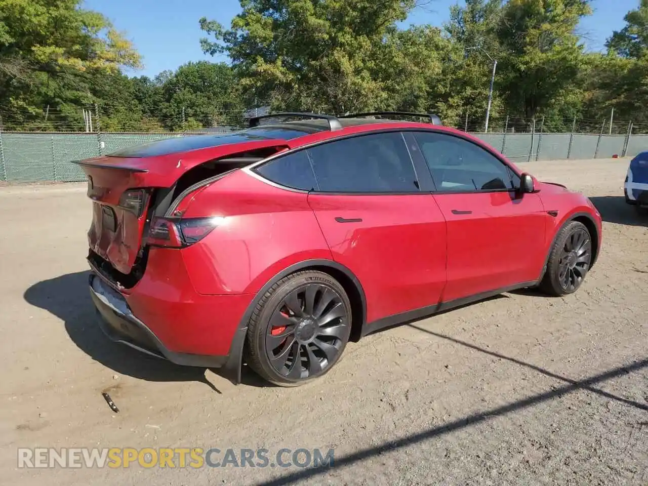3 Photograph of a damaged car 7SAYGDEF5PF793877 TESLA MODEL Y 2023