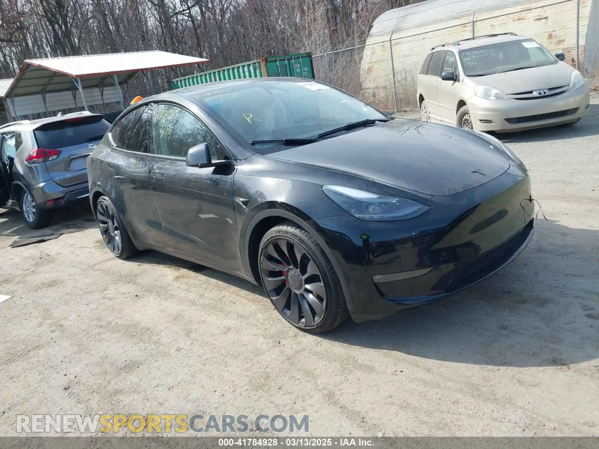 1 Photograph of a damaged car 7SAYGDEF5PF795483 TESLA MODEL Y 2023
