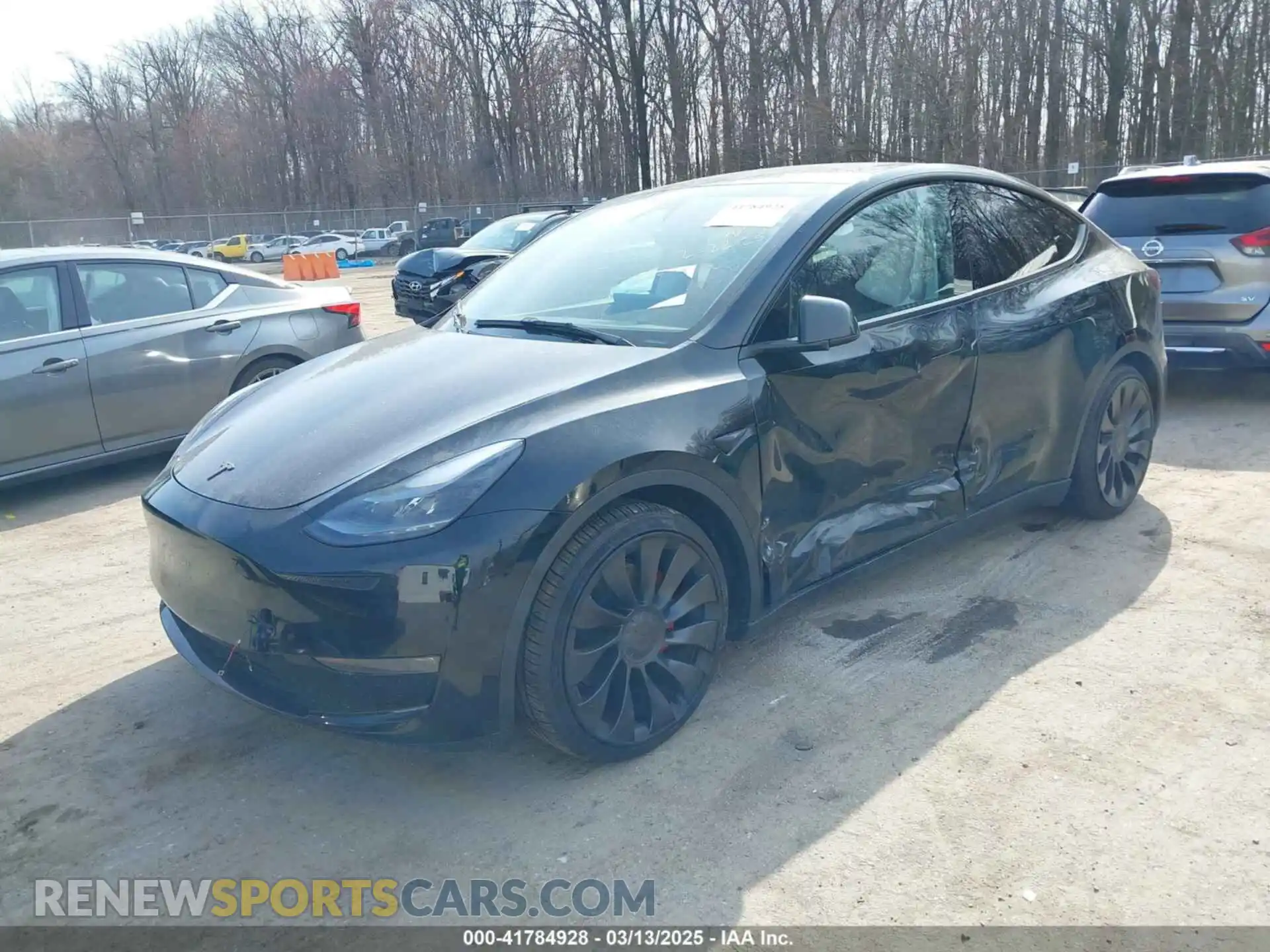 2 Photograph of a damaged car 7SAYGDEF5PF795483 TESLA MODEL Y 2023
