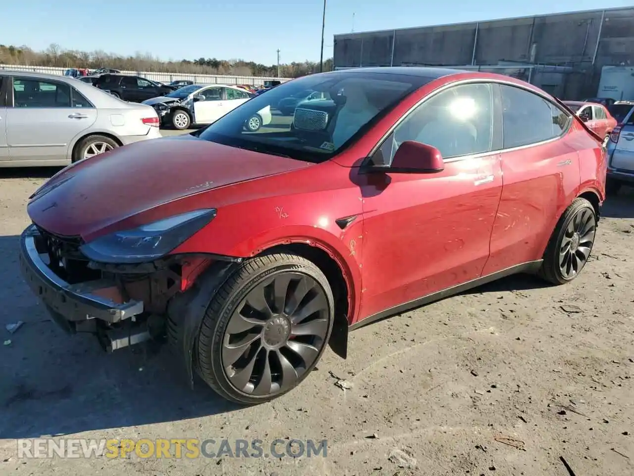 1 Photograph of a damaged car 7SAYGDEF5PF800276 TESLA MODEL Y 2023