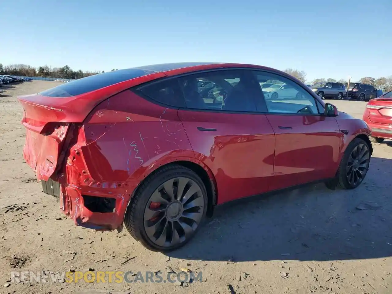 3 Photograph of a damaged car 7SAYGDEF5PF800276 TESLA MODEL Y 2023