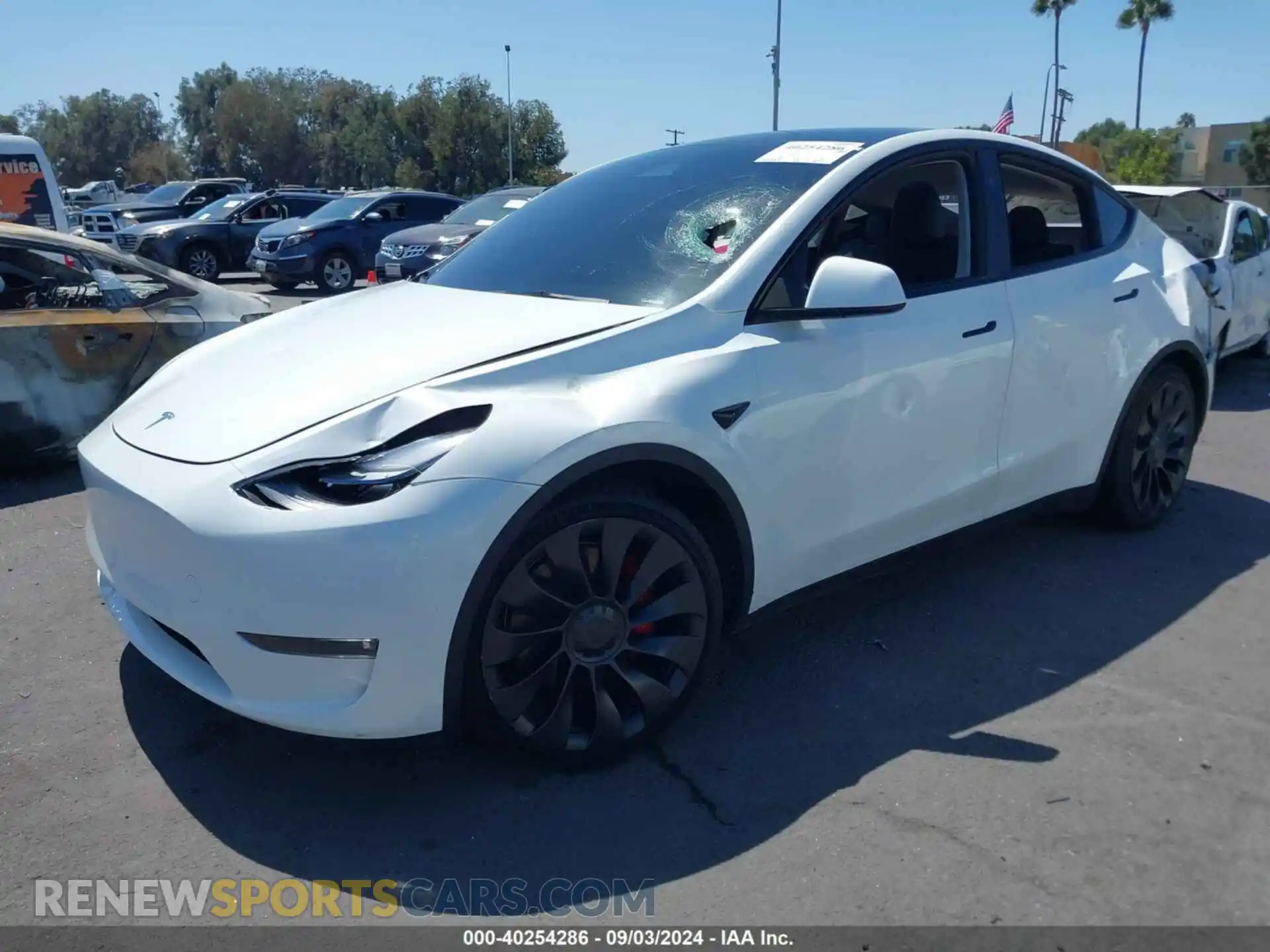 2 Photograph of a damaged car 7SAYGDEF5PF839594 TESLA MODEL Y 2023