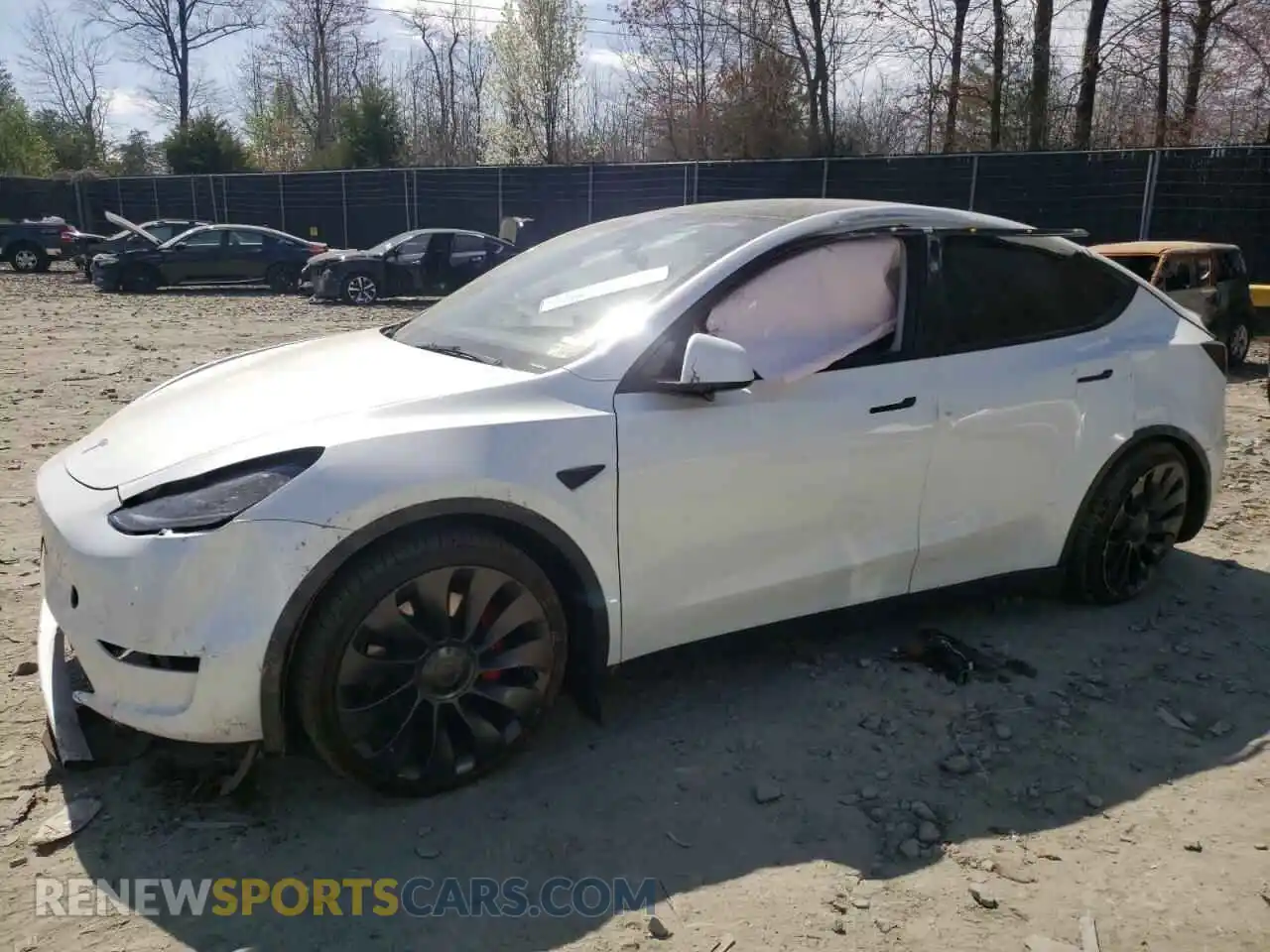 1 Photograph of a damaged car 7SAYGDEF5PF916027 TESLA MODEL Y 2023