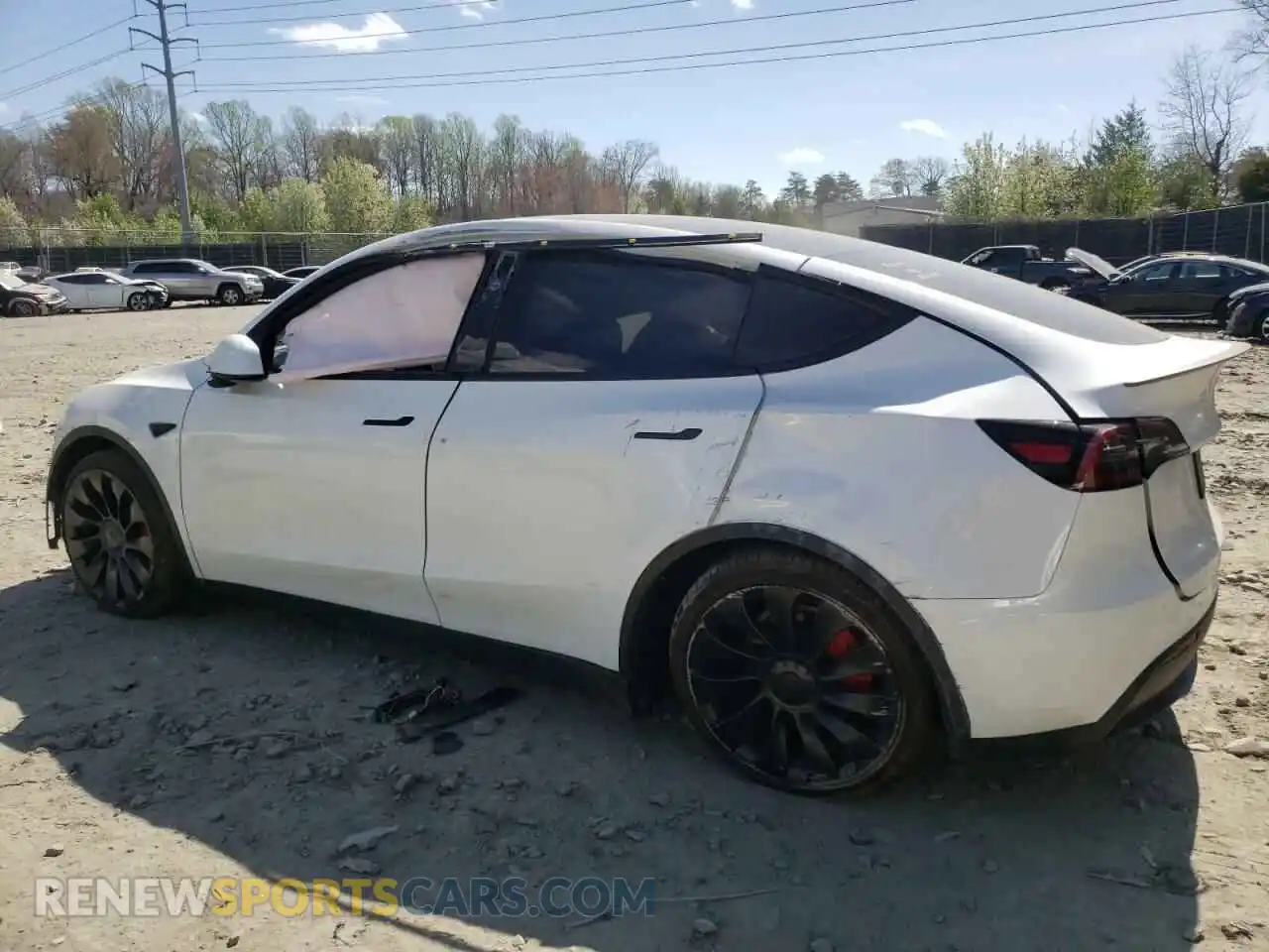 2 Photograph of a damaged car 7SAYGDEF5PF916027 TESLA MODEL Y 2023