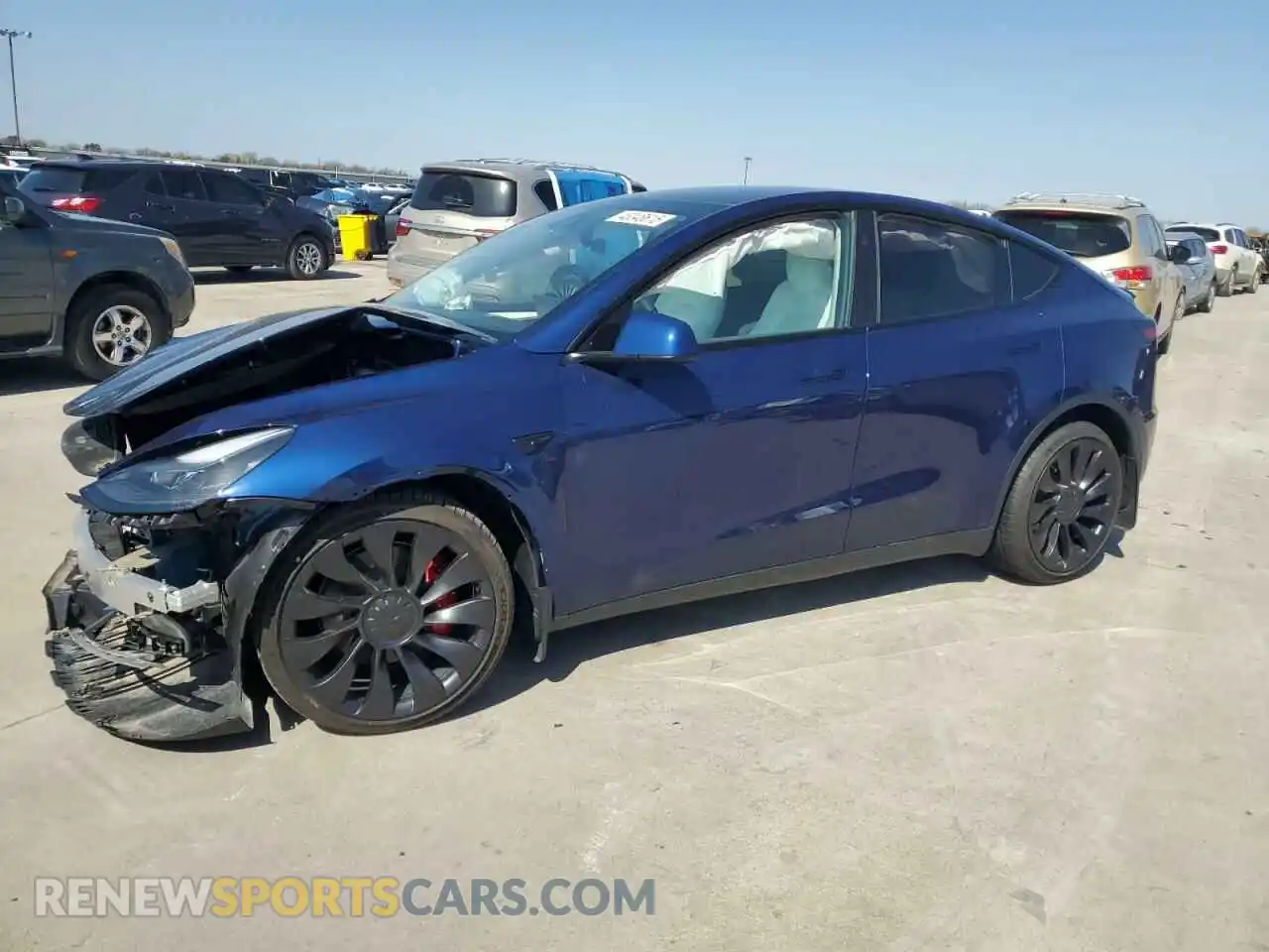 1 Photograph of a damaged car 7SAYGDEF5PF917808 TESLA MODEL Y 2023