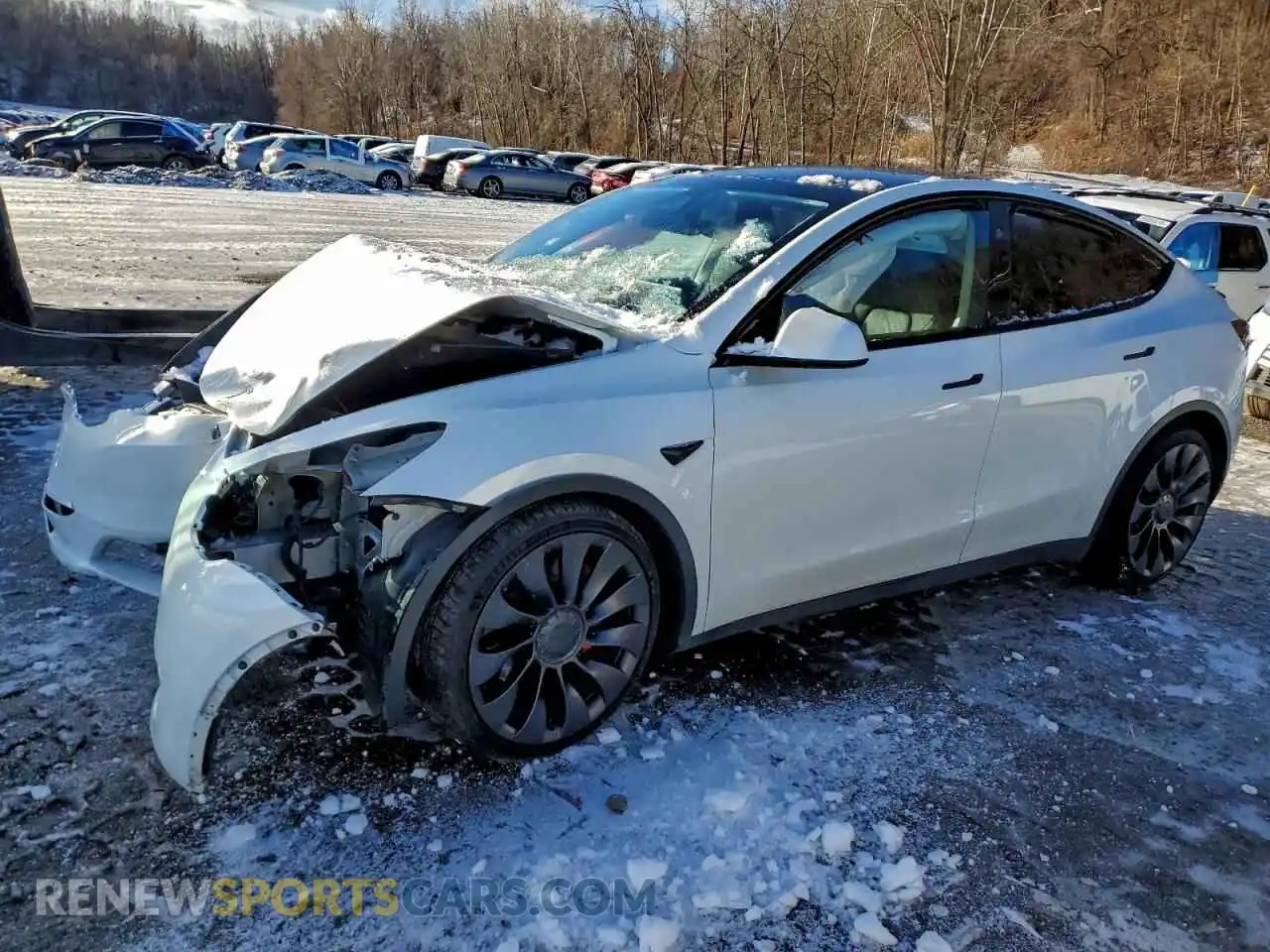 1 Photograph of a damaged car 7SAYGDEF5PF924189 TESLA MODEL Y 2023