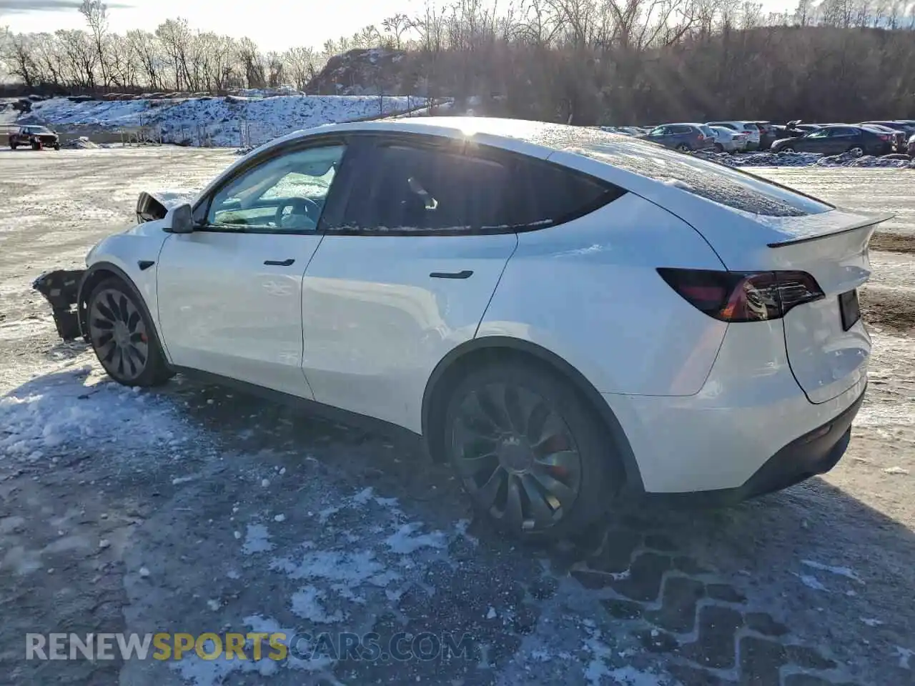 2 Photograph of a damaged car 7SAYGDEF5PF924189 TESLA MODEL Y 2023