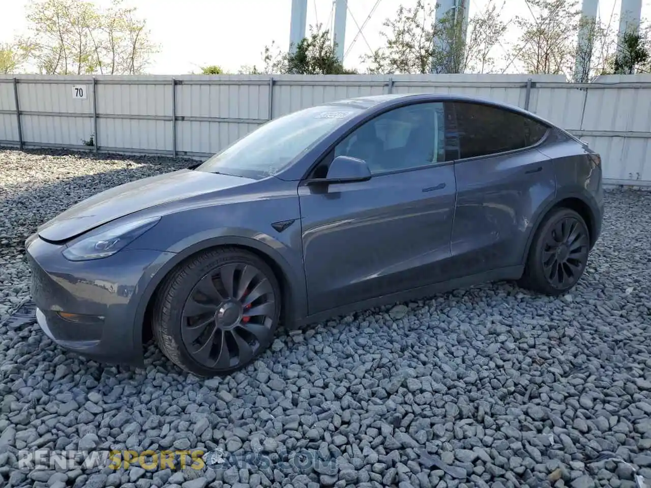 1 Photograph of a damaged car 7SAYGDEF5PF968225 TESLA MODEL Y 2023