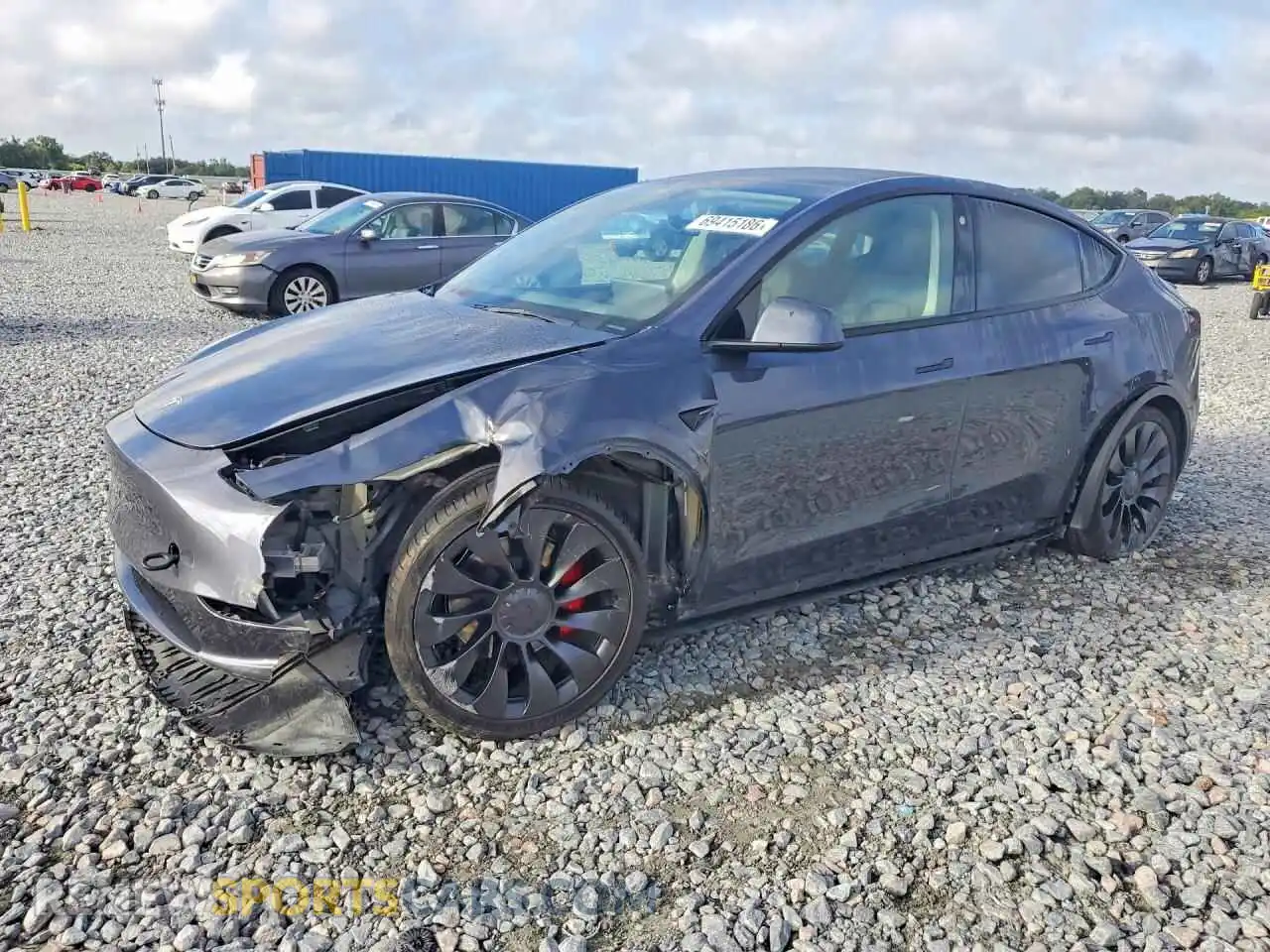 1 Photograph of a damaged car 7SAYGDEF6PF582459 TESLA MODEL Y 2023