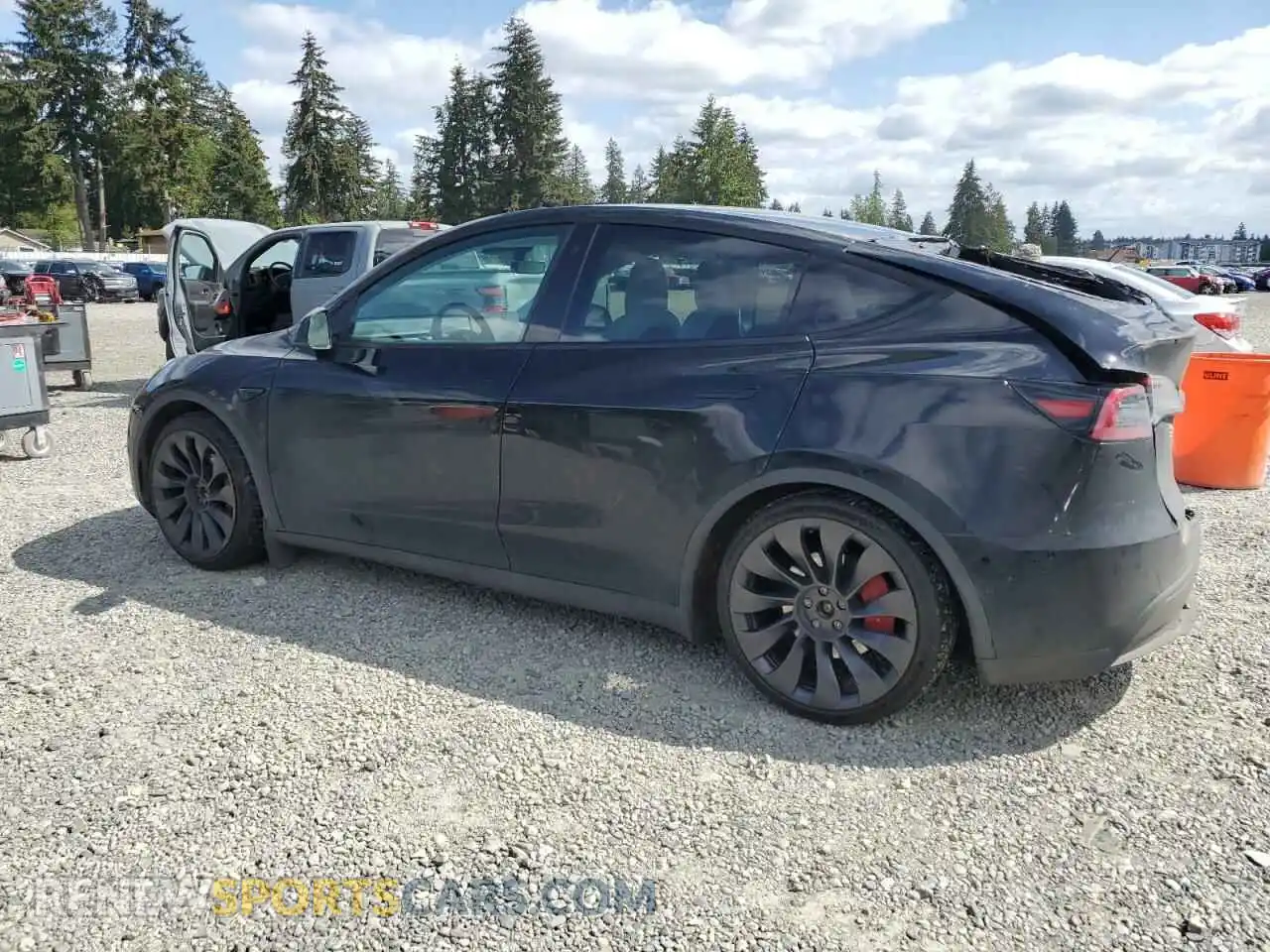 2 Photograph of a damaged car 7SAYGDEF6PF584583 TESLA MODEL Y 2023