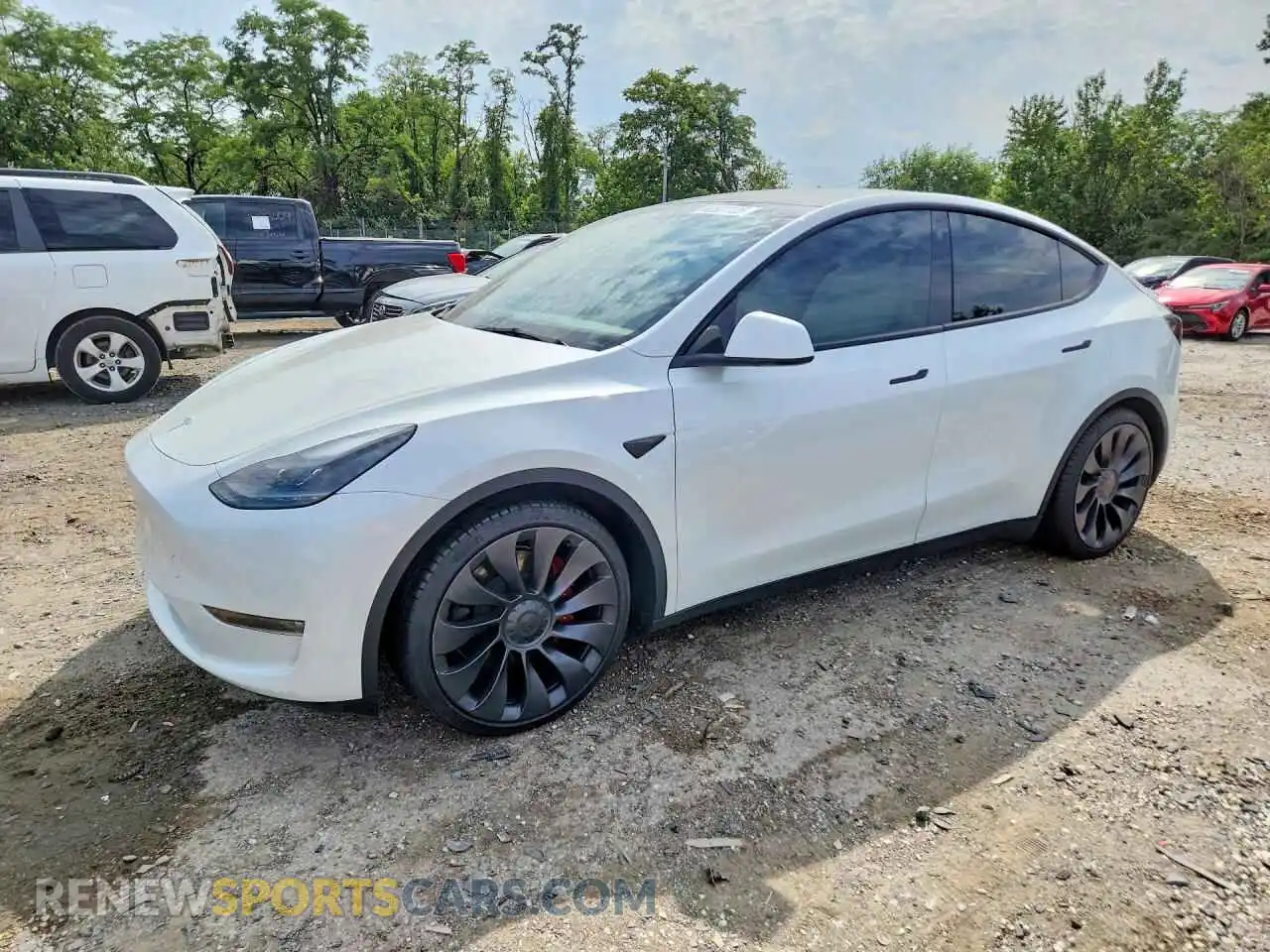 1 Photograph of a damaged car 7SAYGDEF6PF600927 TESLA MODEL Y 2023